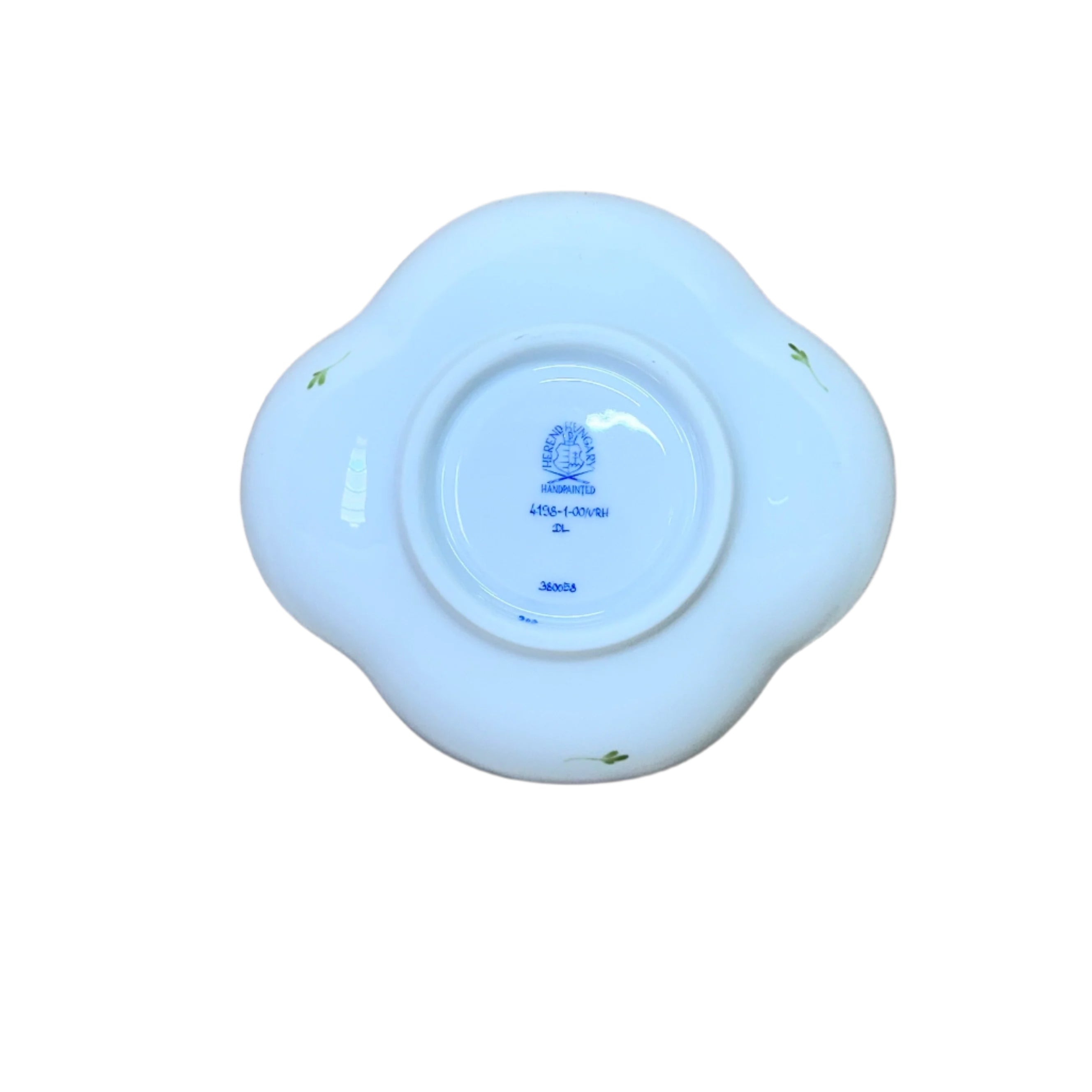 Herend Porcelain Vienna Rose Cup & Saucer Clover Shape Coffee 4198-2-00/VRH 4198-1-00/VRH