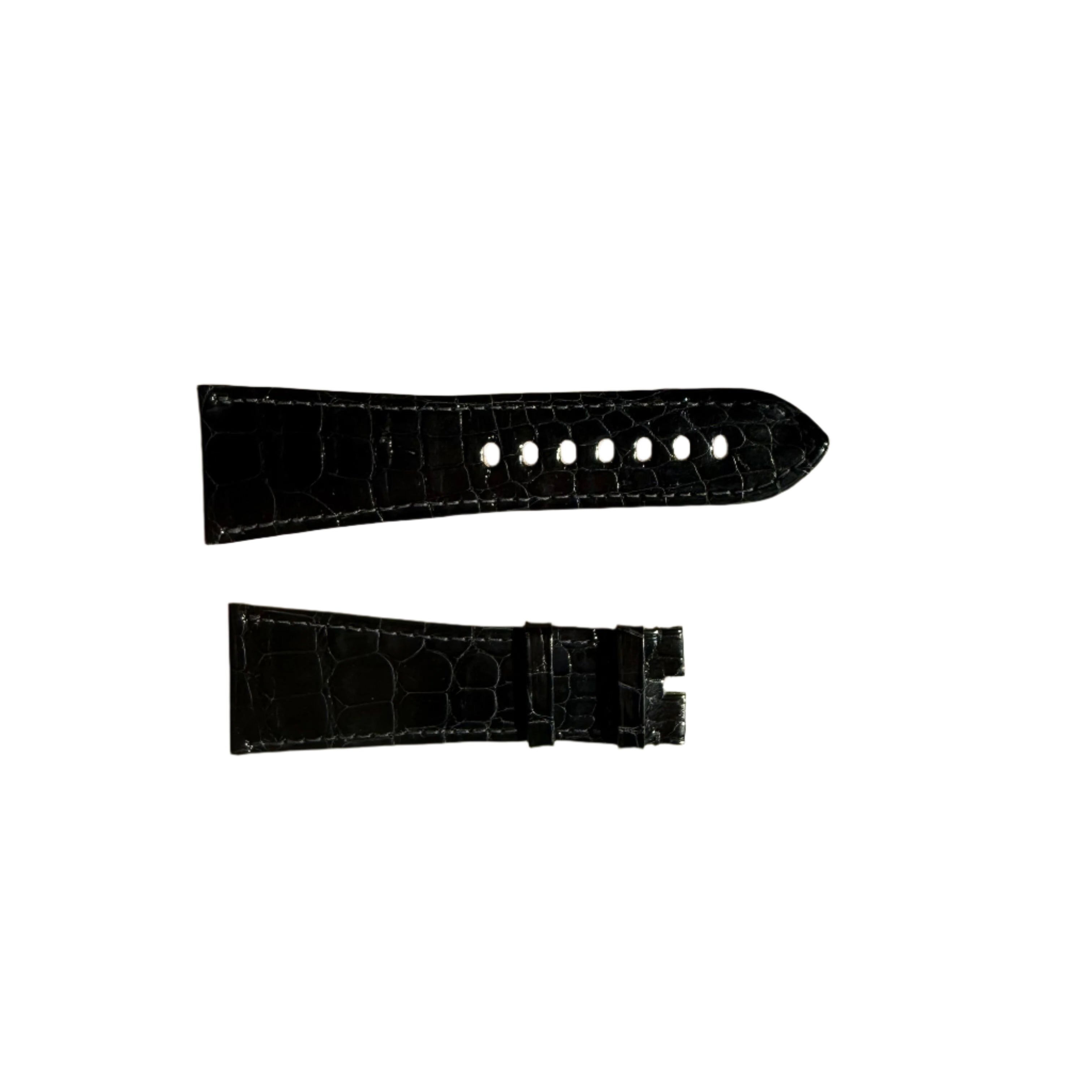 Authentic Cartier Black Alligator Watch Strap Band 29mm KD74B037