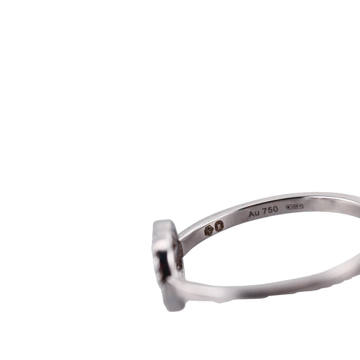 Gucci Iterlocking GG 18K White Gold Diamond Ring