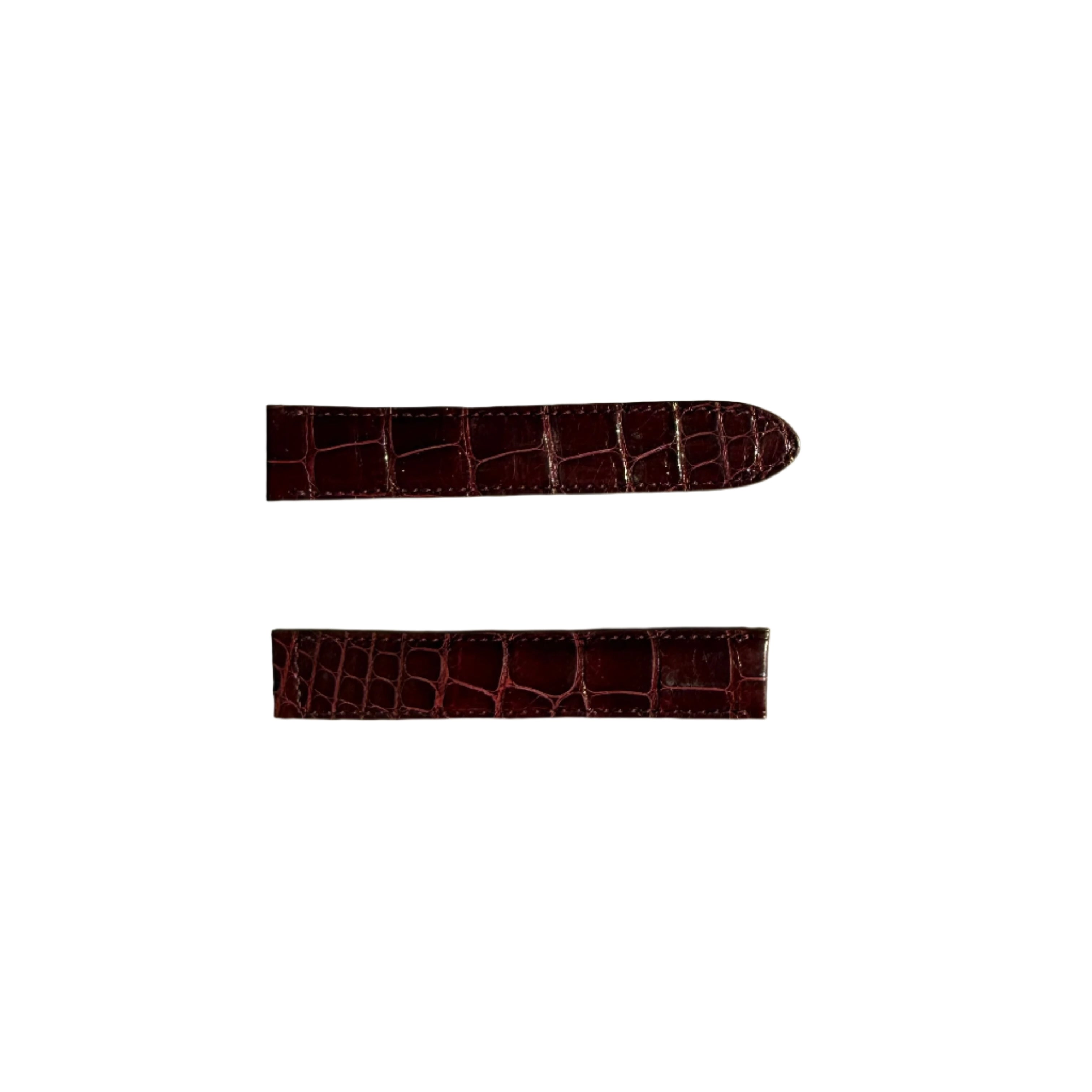 Authentic Cartier Burgundy Alligator Watch Strap Band 18mm