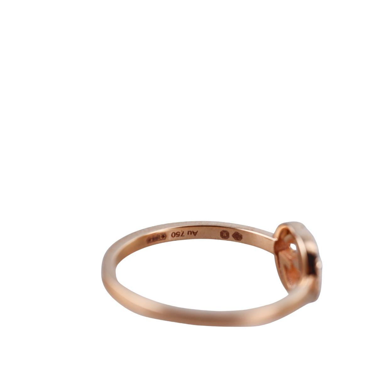 Gucci Iterlocking GG 18K Rose Gold Diamond Ring