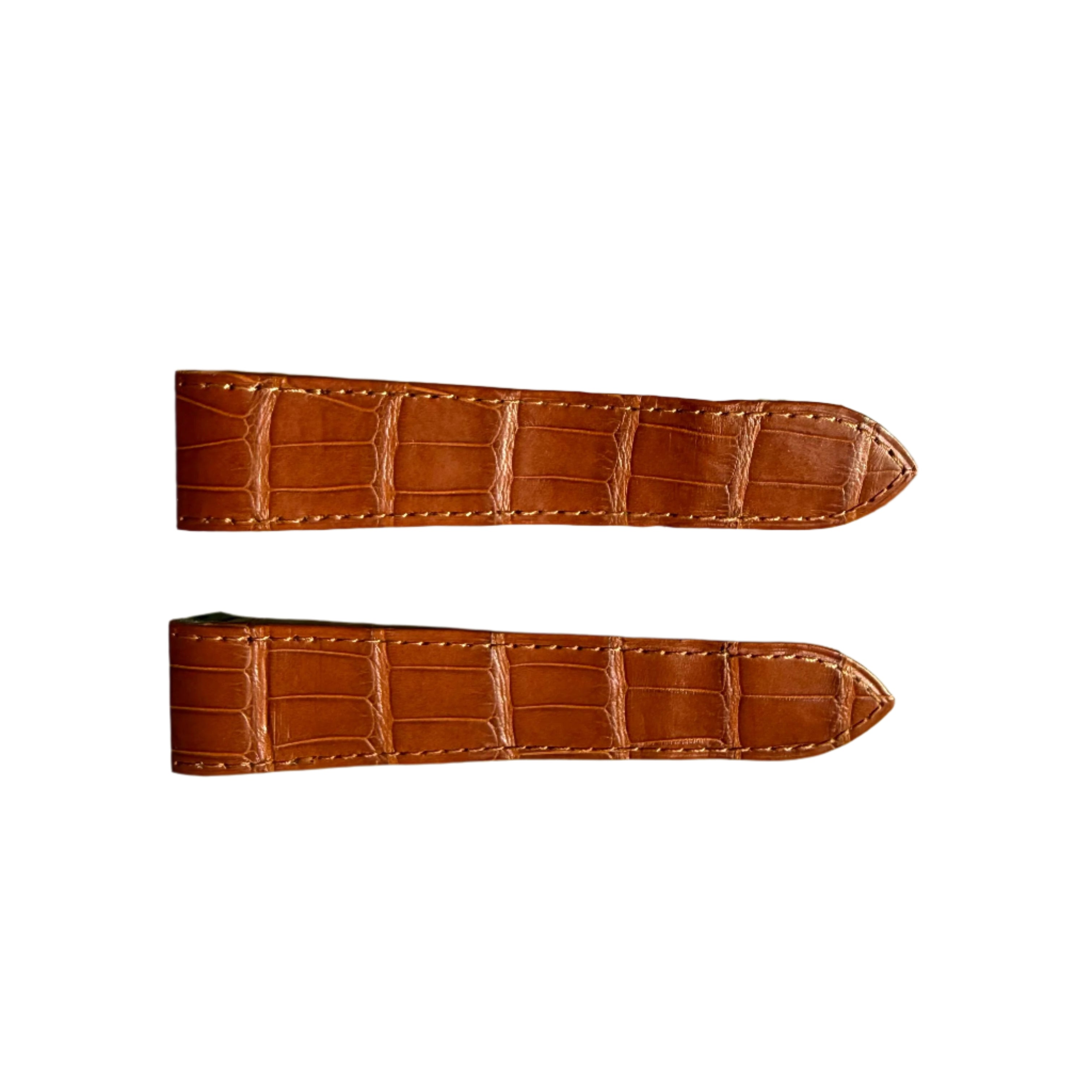 Authentic Cartier Brown Alligator Watch Strap Band 25mm KD1WJK18-S07