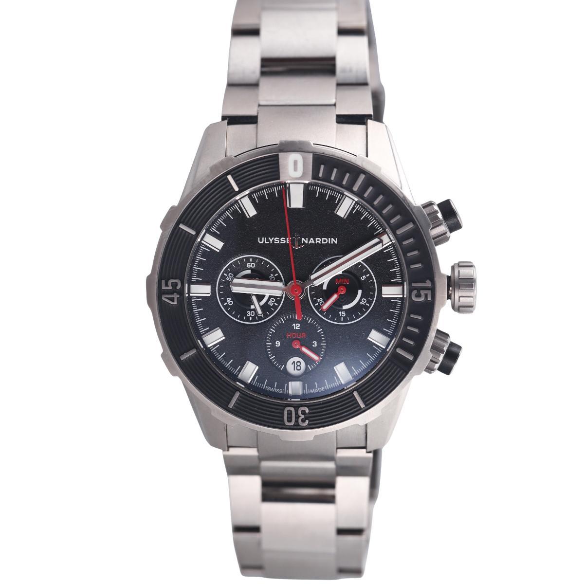 Ulysse Nardin Diver Chronograph 44mm Titanium Automatic Watch 1503-170/92