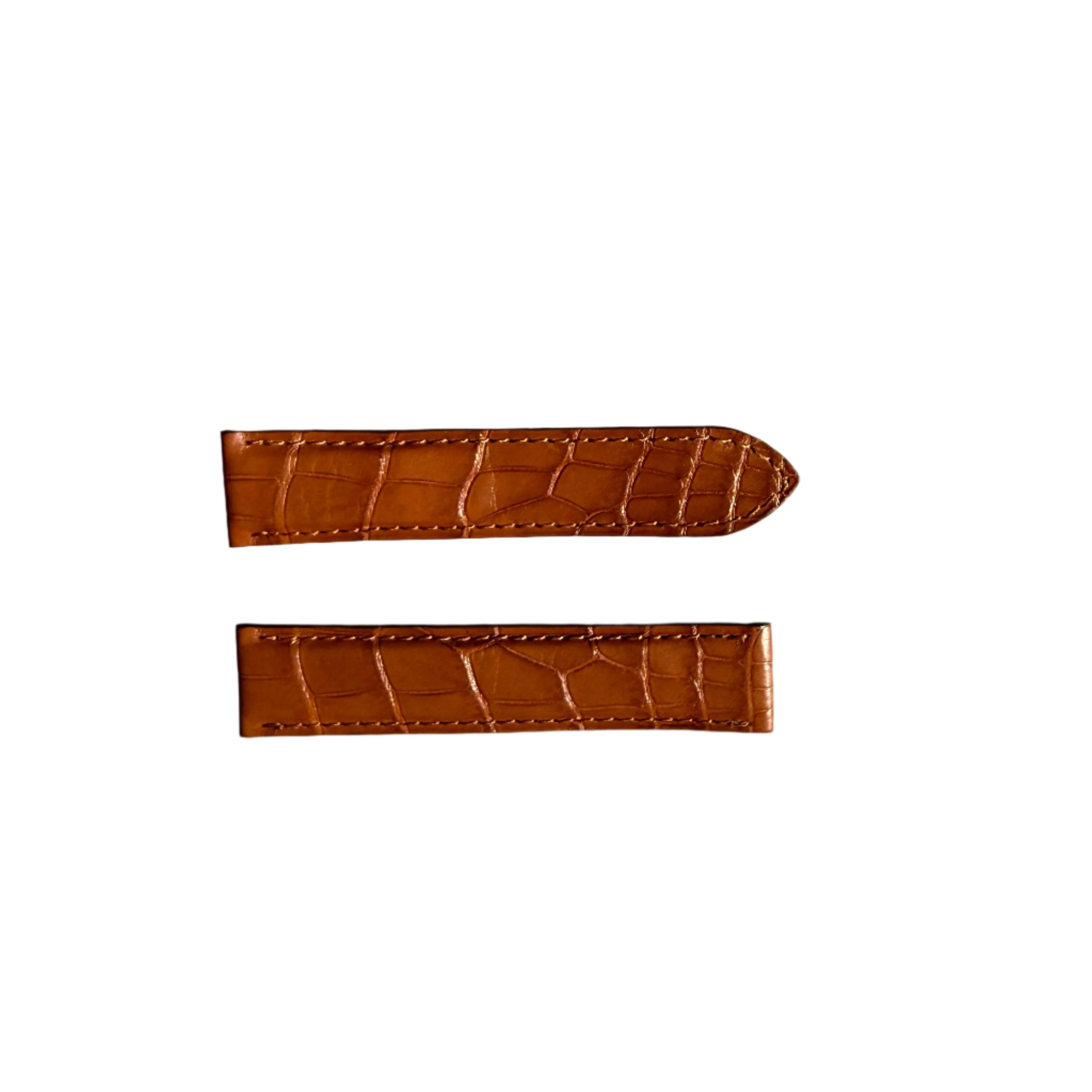 Authentic Cartier Brown Alligator Watch Strap Band 18mm KD43DK12