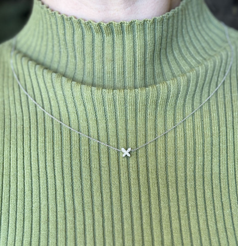 Mimi Milano Freevola Diamond Gold Butterfly Pendant Necklace