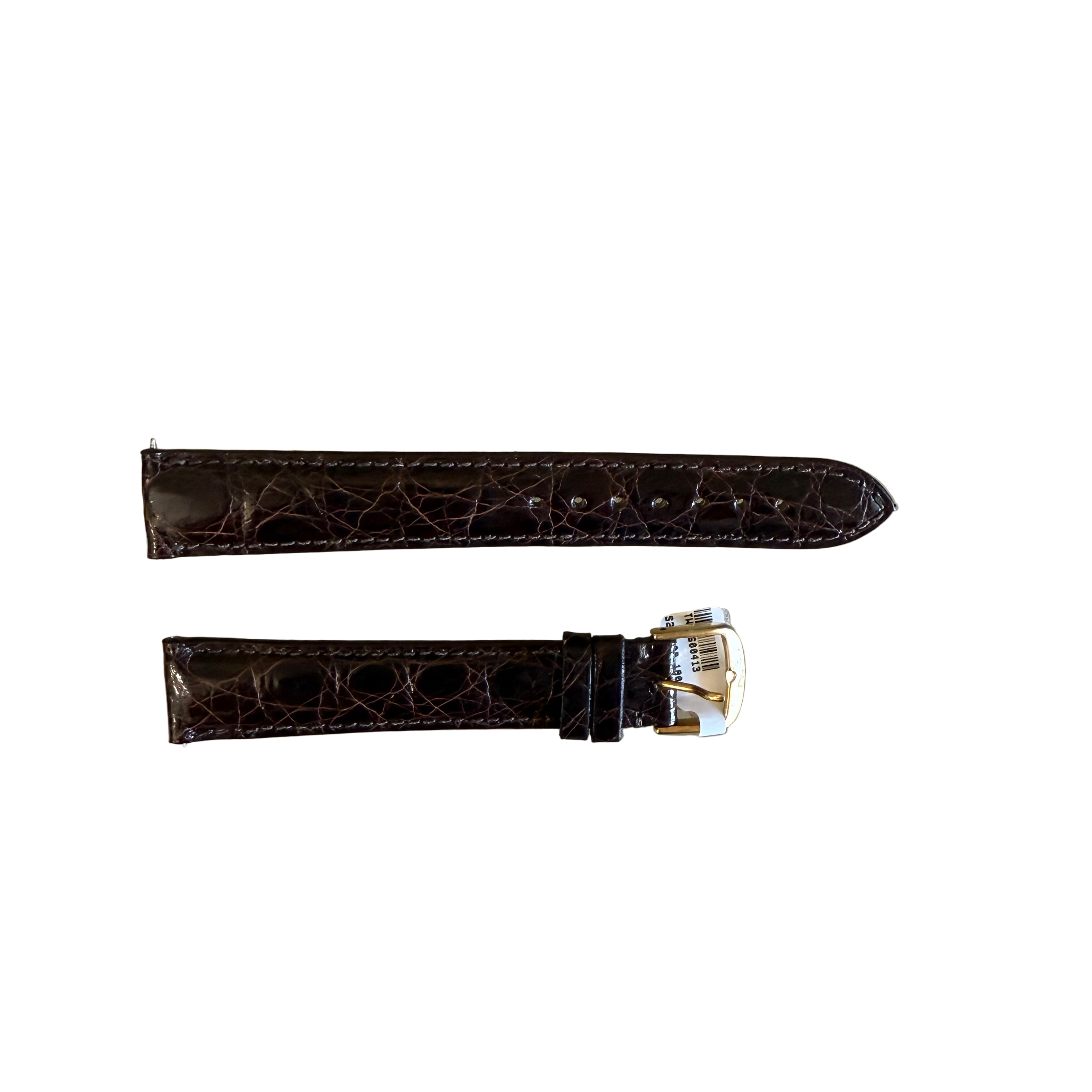 Genuine Crocodile Brown Watch Strap Band 18mm Padded & Stitched w Buckle