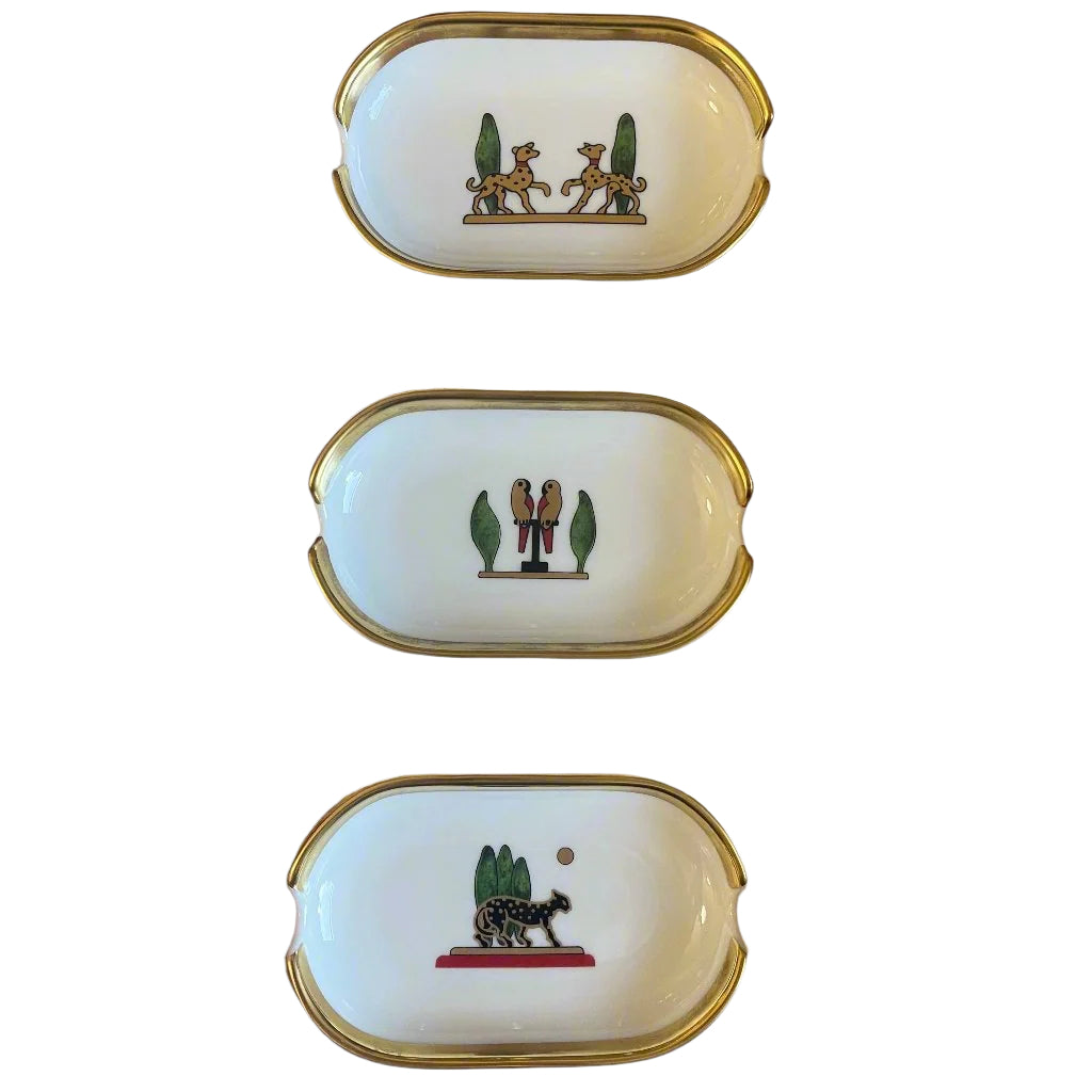 Must de Cartier La Maison De Louis Ashtray Set of 3 With Box