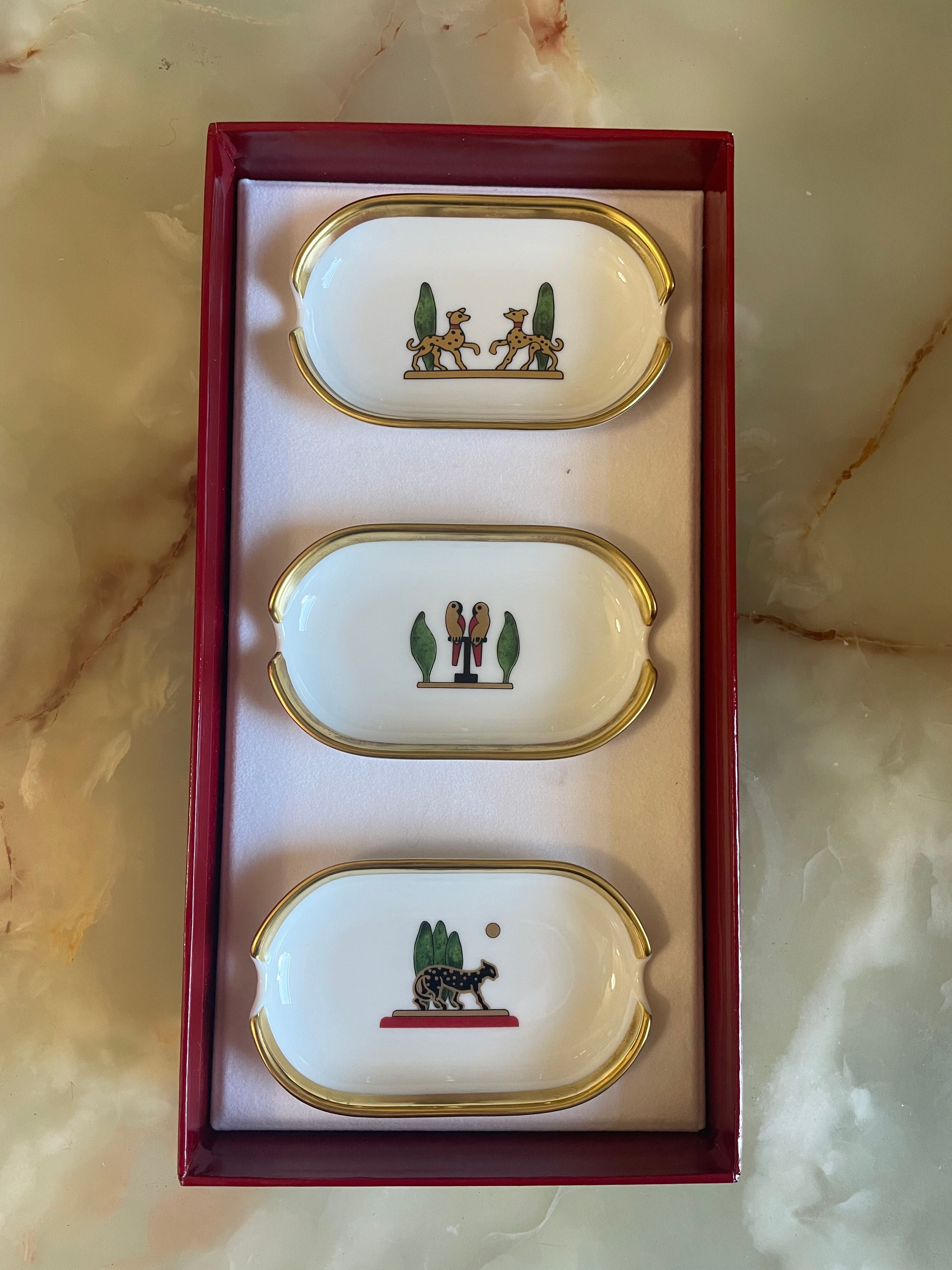 Must de Cartier La Maison De Louis Ashtray Set of 3 With Box