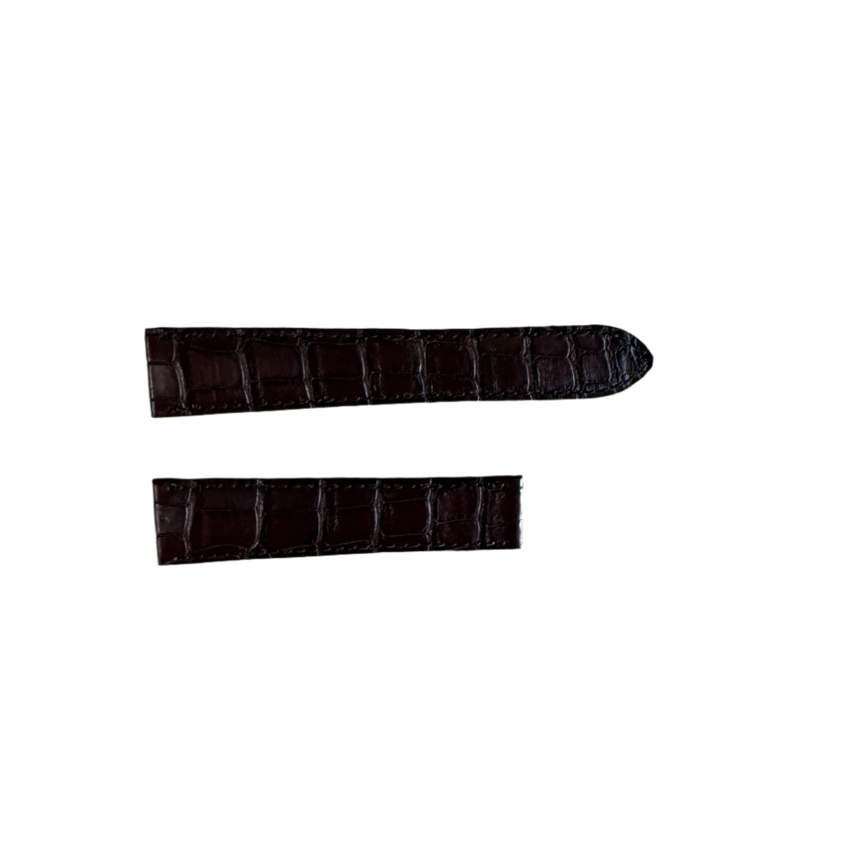 Authentic Cartier Brown Alligator Watch Strap Band 20mm KD98IM52-S06