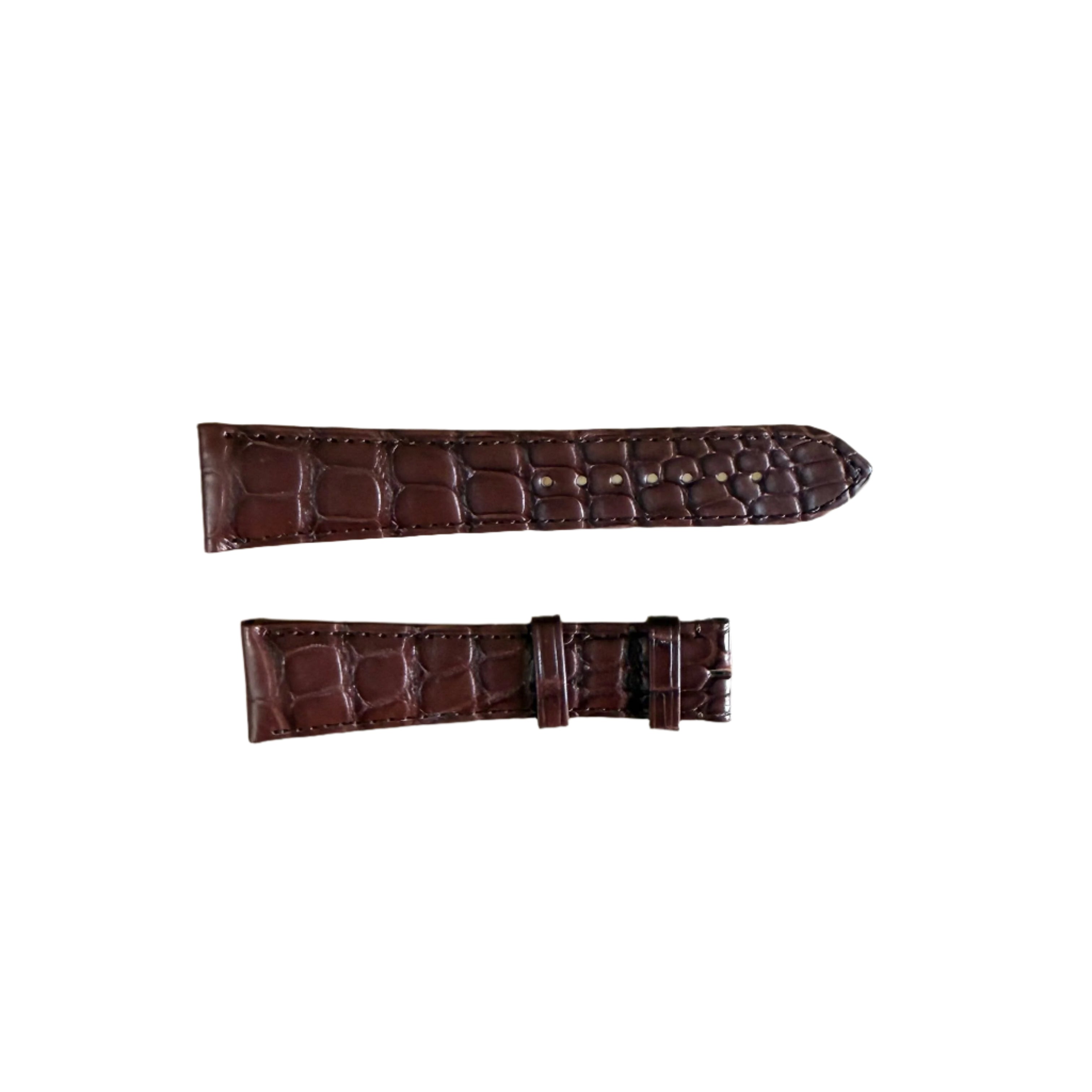 Authentic Cartier Brown Alligator Watch Strap Band 22mm KD69BM58-S06