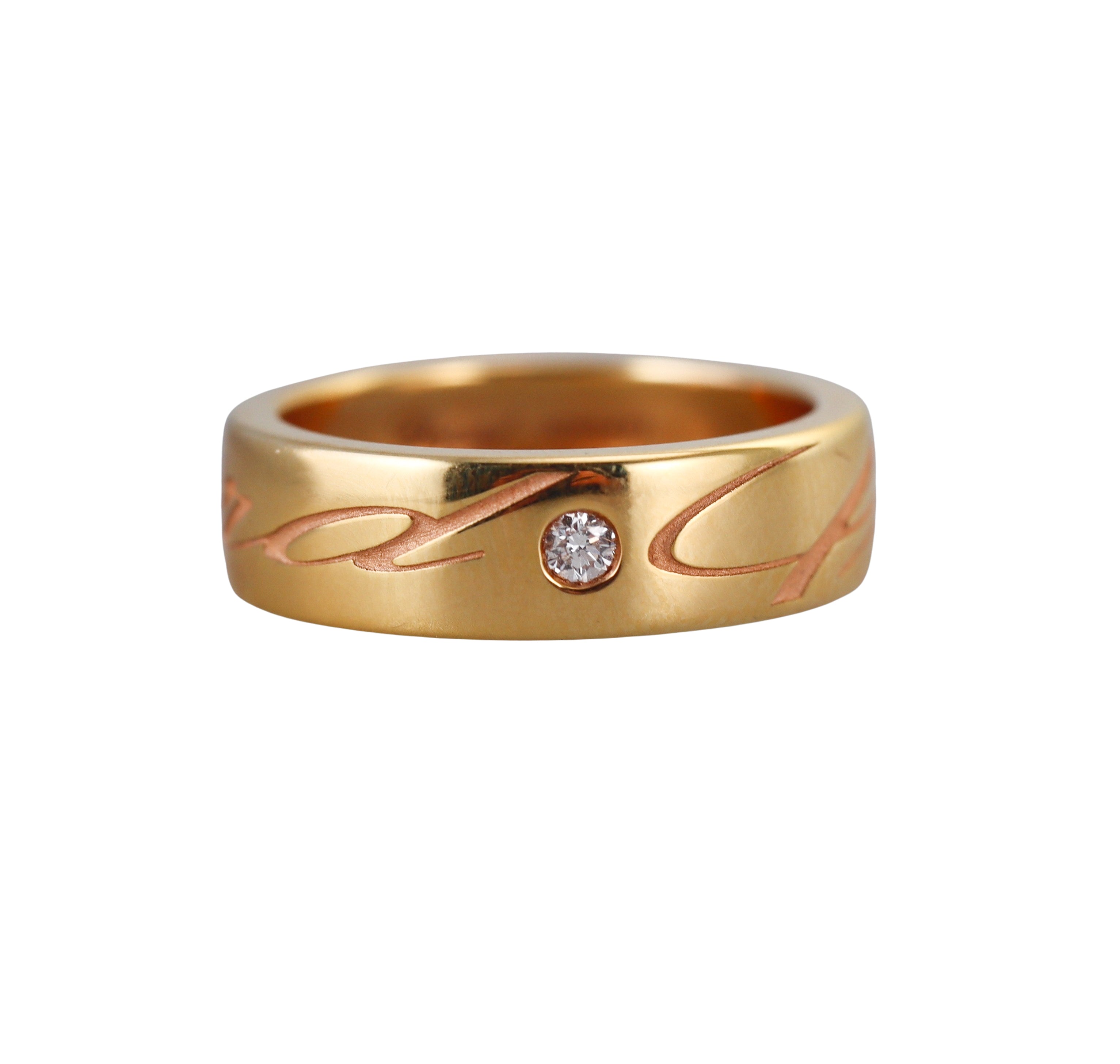 Chopard Chopardissimo Diamond Yellow Gold Band Ring  827941-5111