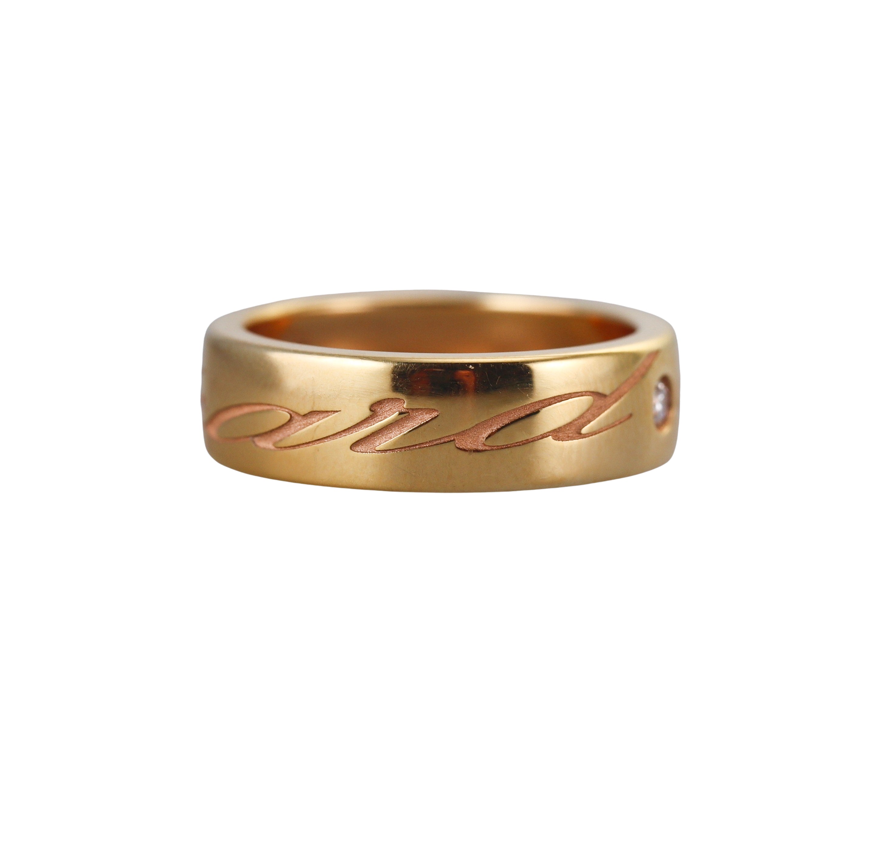 Chopard Chopardissimo Diamond Yellow Gold Band Ring  827941-5111