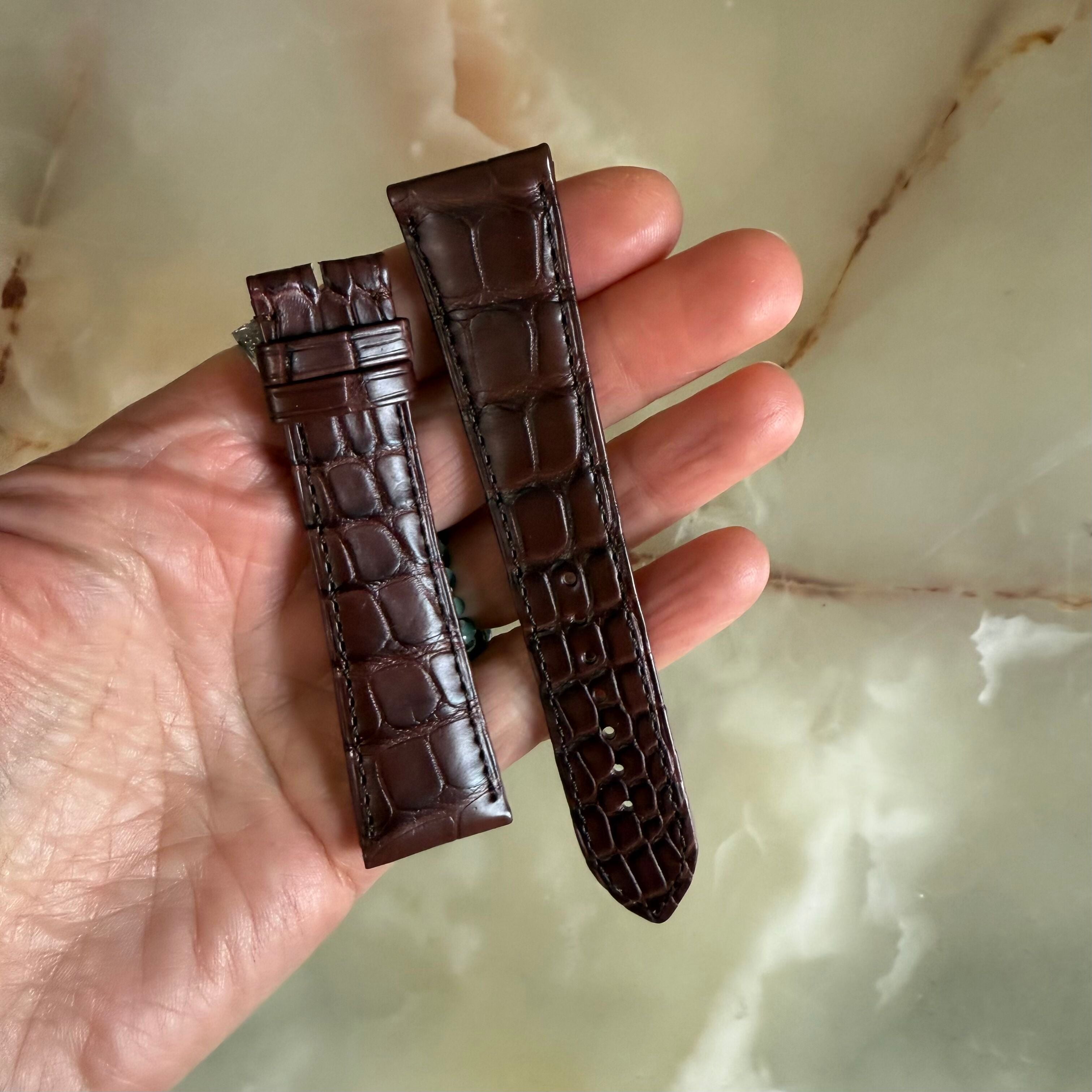 Authentic Cartier Brown Alligator Watch Strap Band 22mm KD69BM58-S06