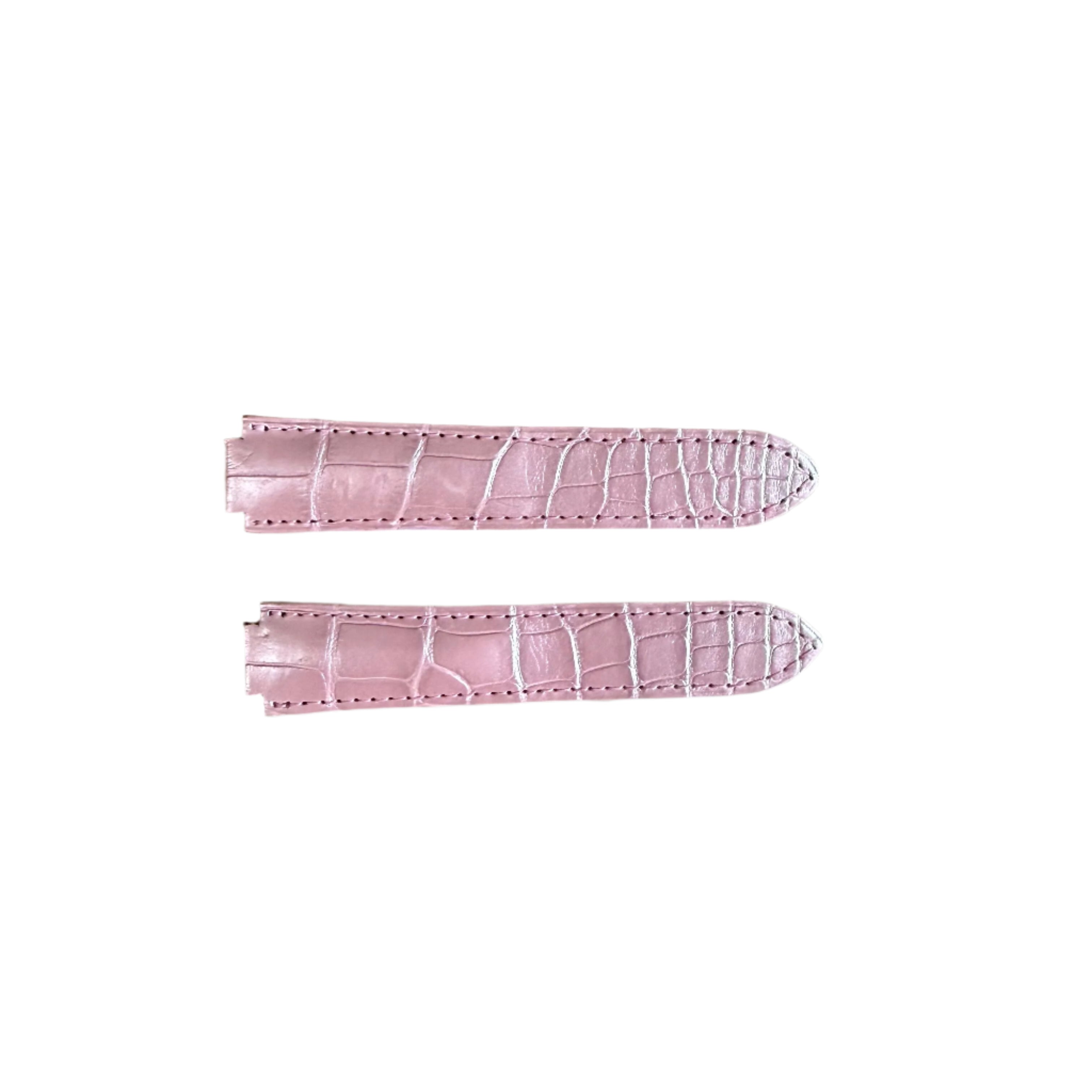 Authentic Cartier Ballon Bleu Pink Alligator Watch Strap Band 20mm KD2JXY52