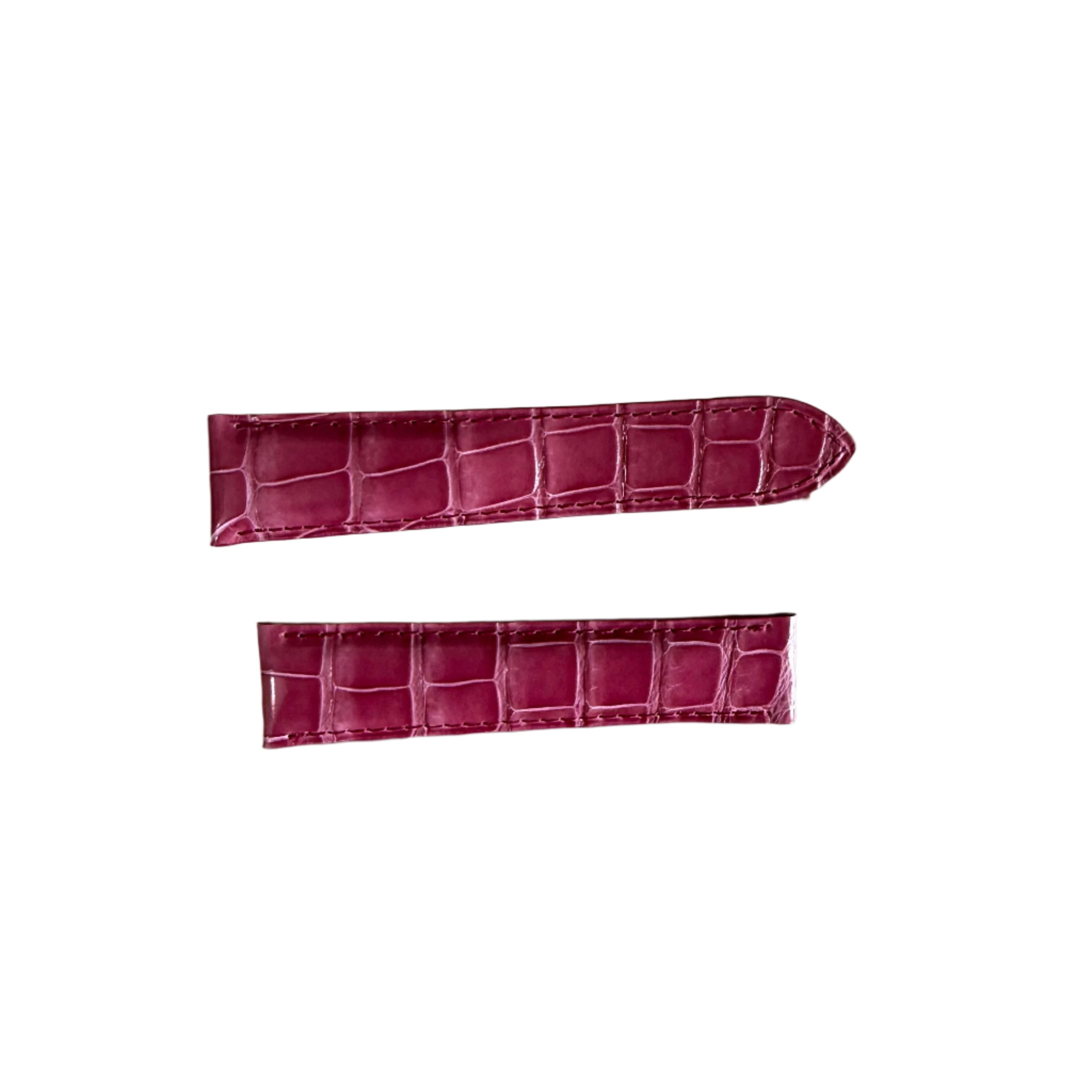 Authentic Cartier Pink Alligator Watch Strap Band 20mm KD18IP13-S06