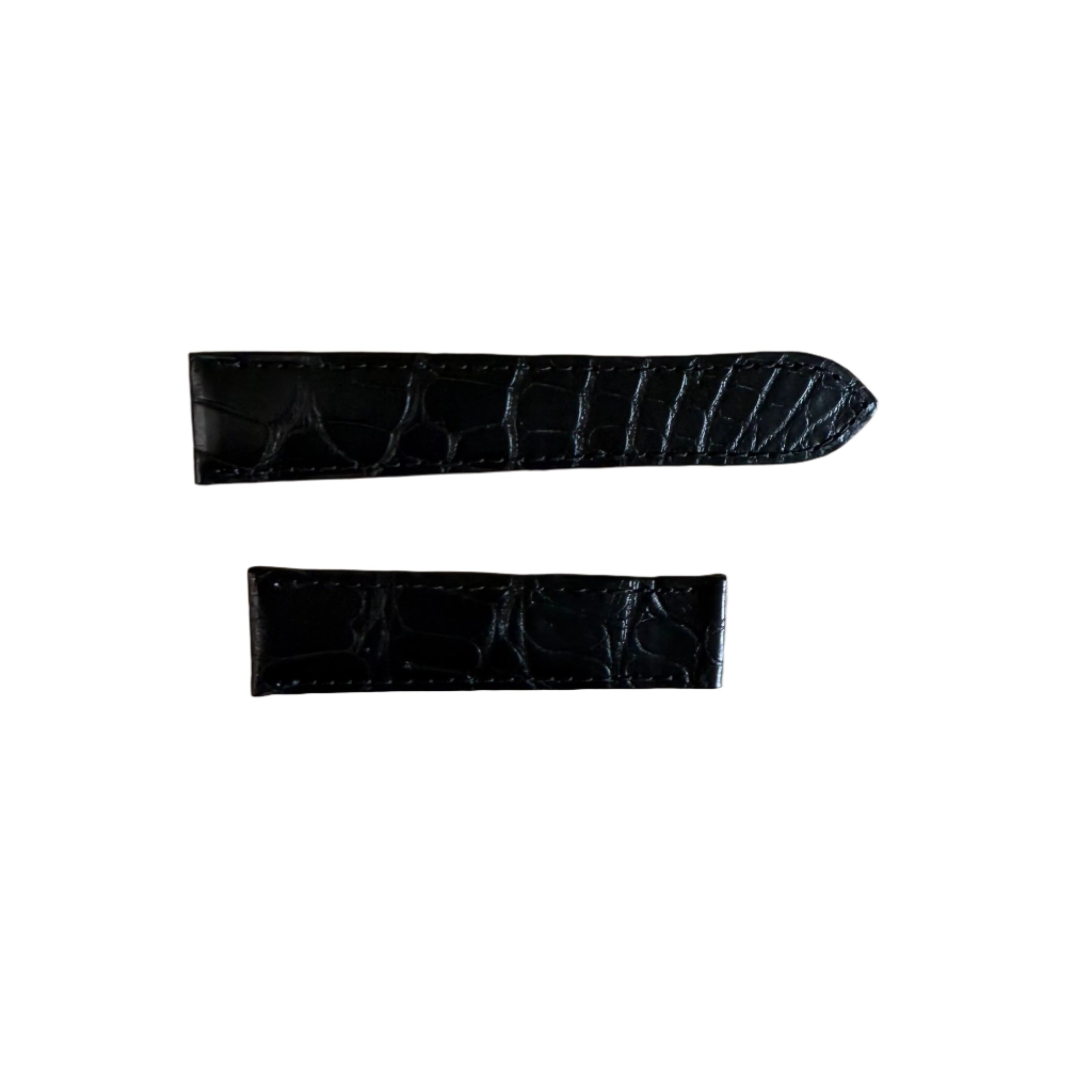 Authentic Cartier Black Alligator Watch Strap Band 21mm KD98HK97-S06