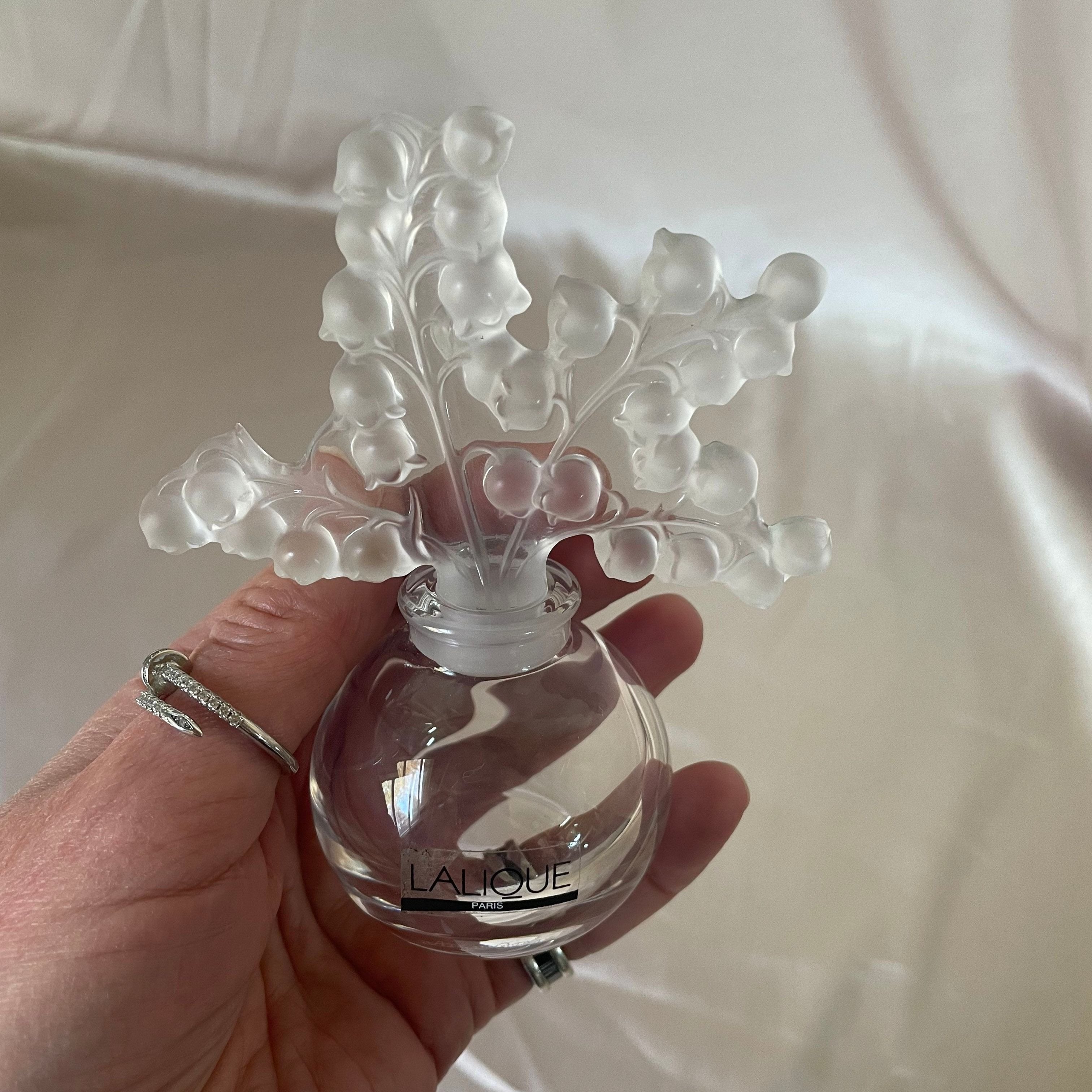 New Old Stock Lalique Crystal Clairefontaine Perfume Bottle 1130000