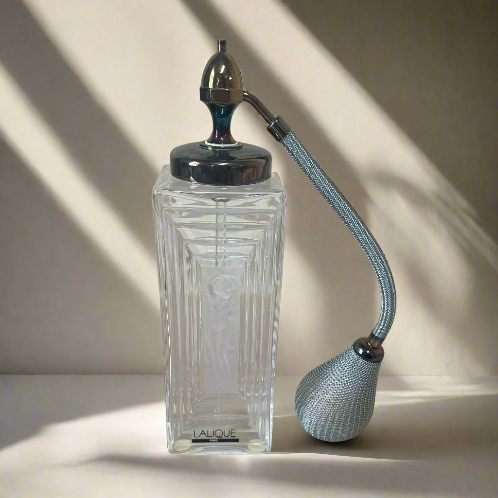 Lalique Crystal Duncan Perfume Bottle with Atomizer 1131100