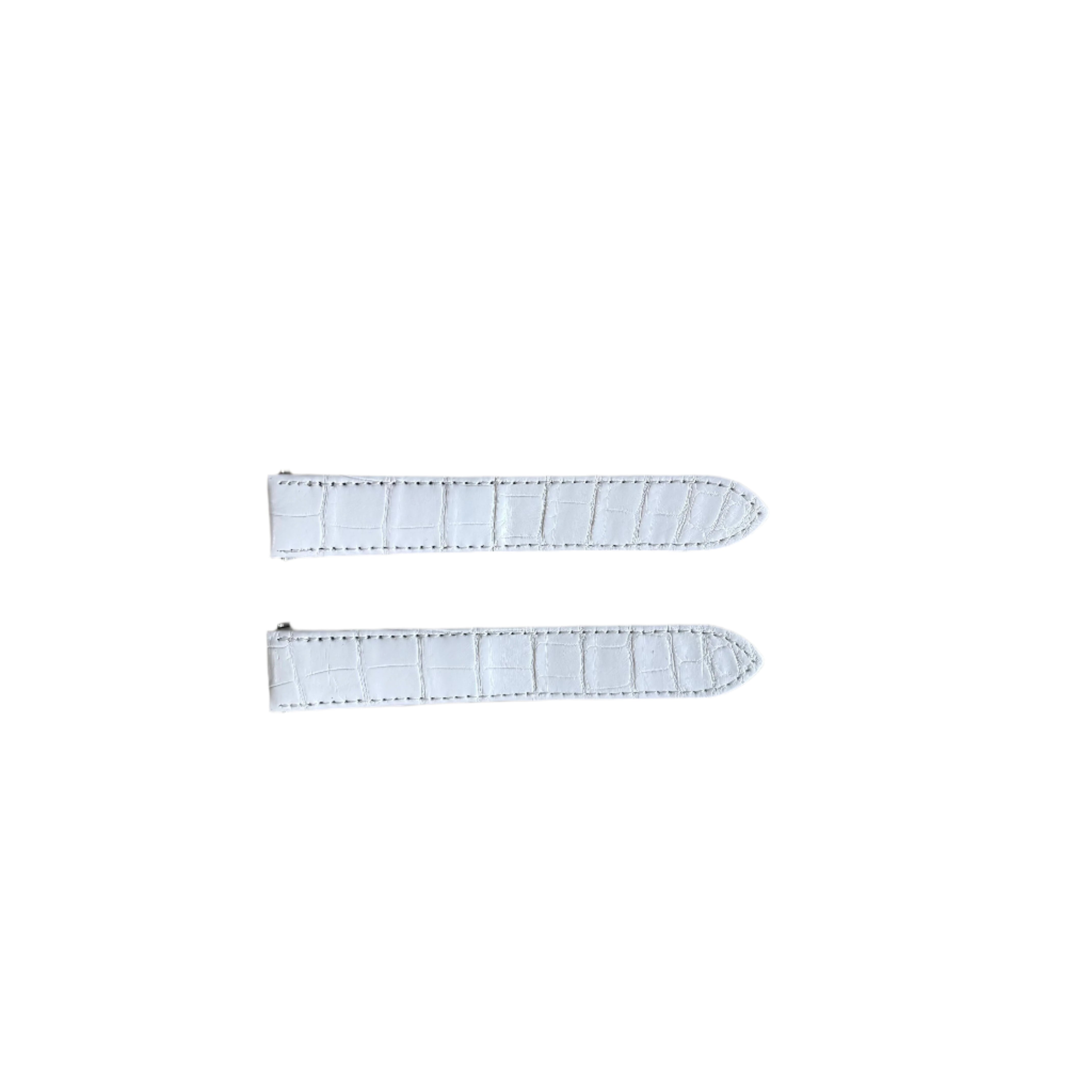 Authentic Cartier White Alligator Quick Release Watch Strap Band 20mm