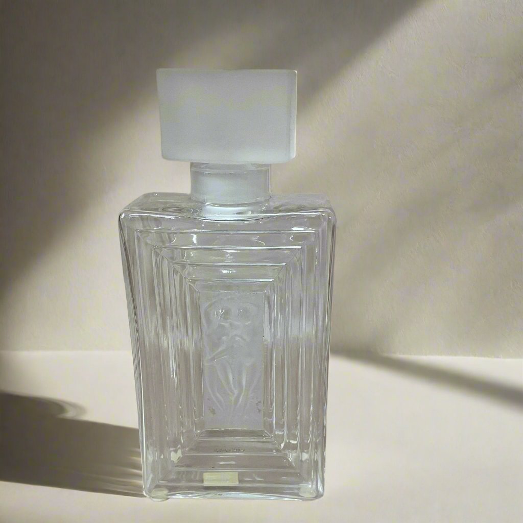 New old stock Lalique Crystal Duncan Perfume Bottle