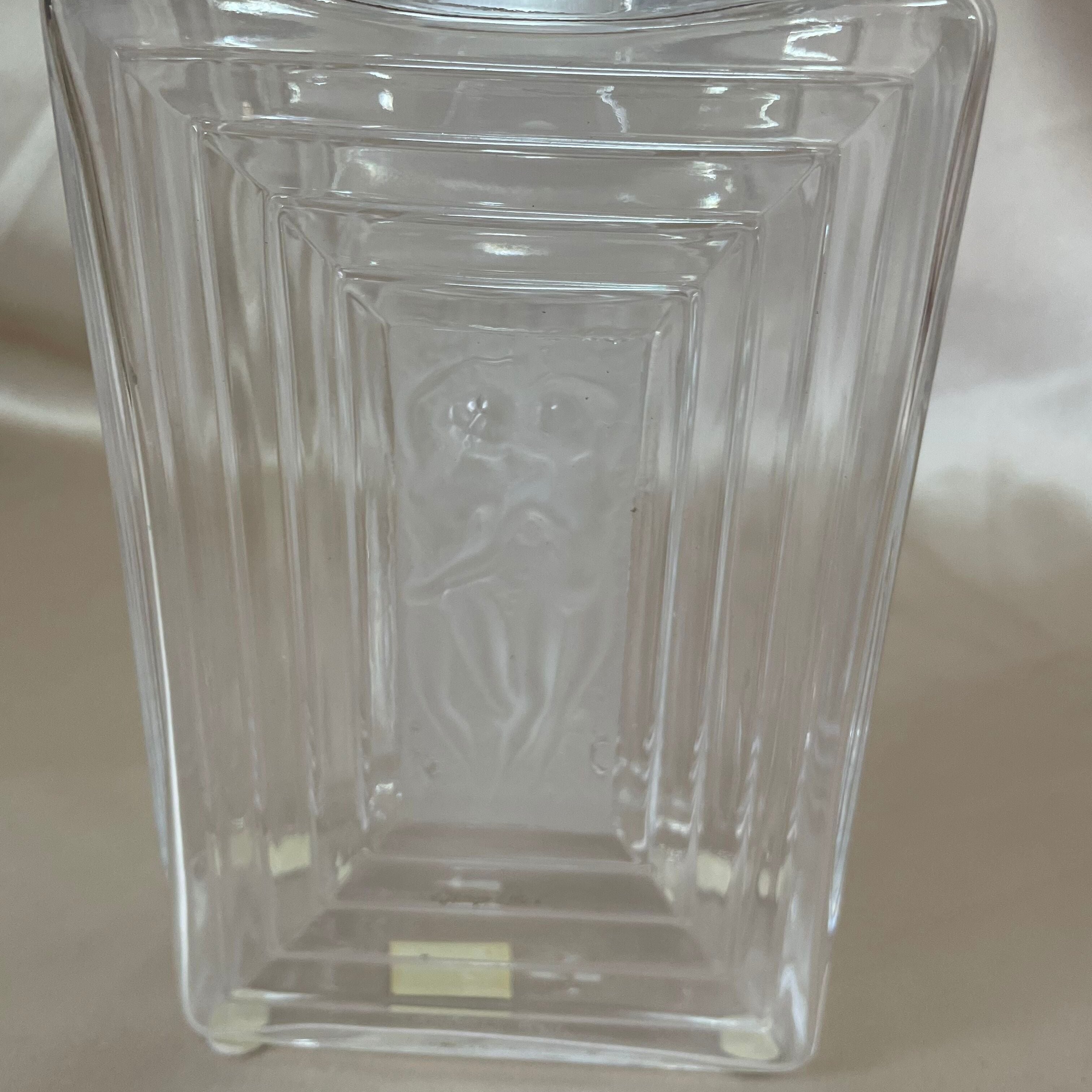 New old stock Lalique Crystal Duncan Perfume Bottle