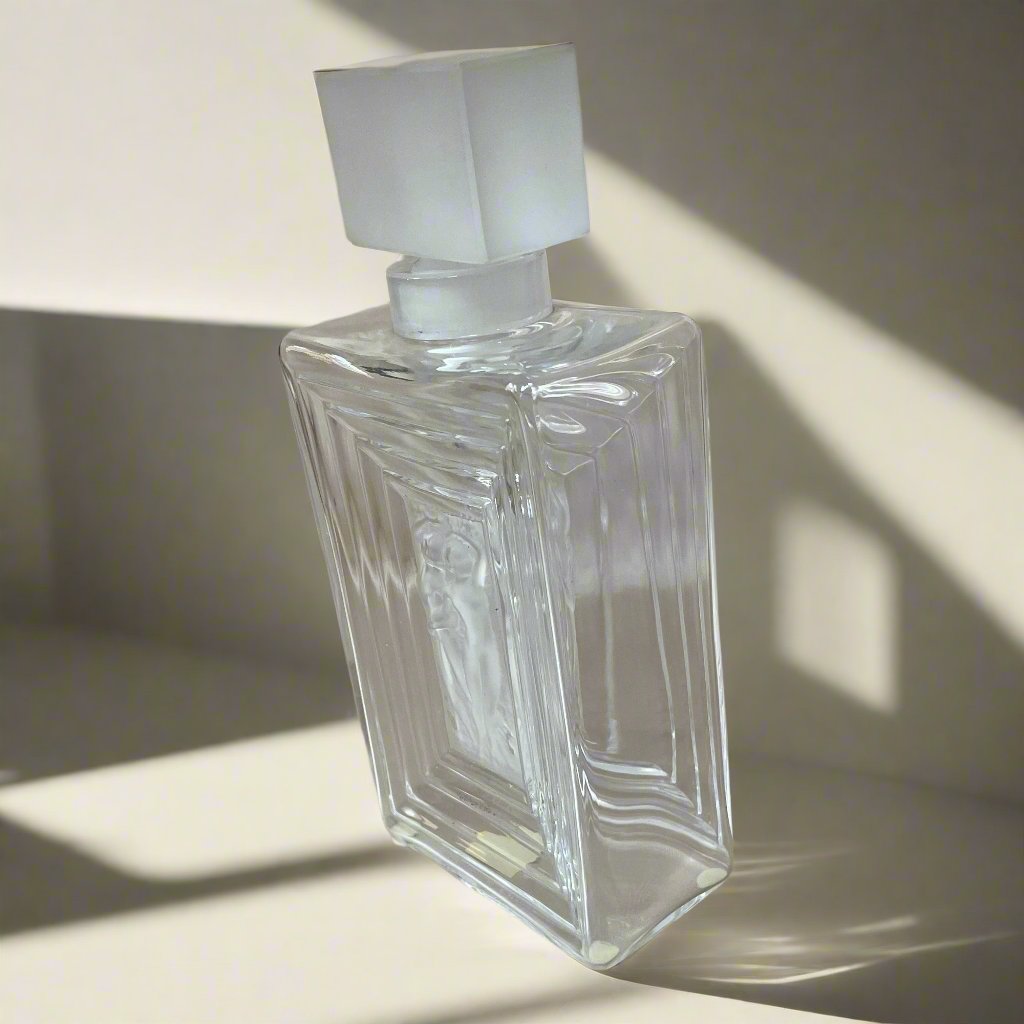 New old stock Lalique Crystal Duncan Perfume Bottle