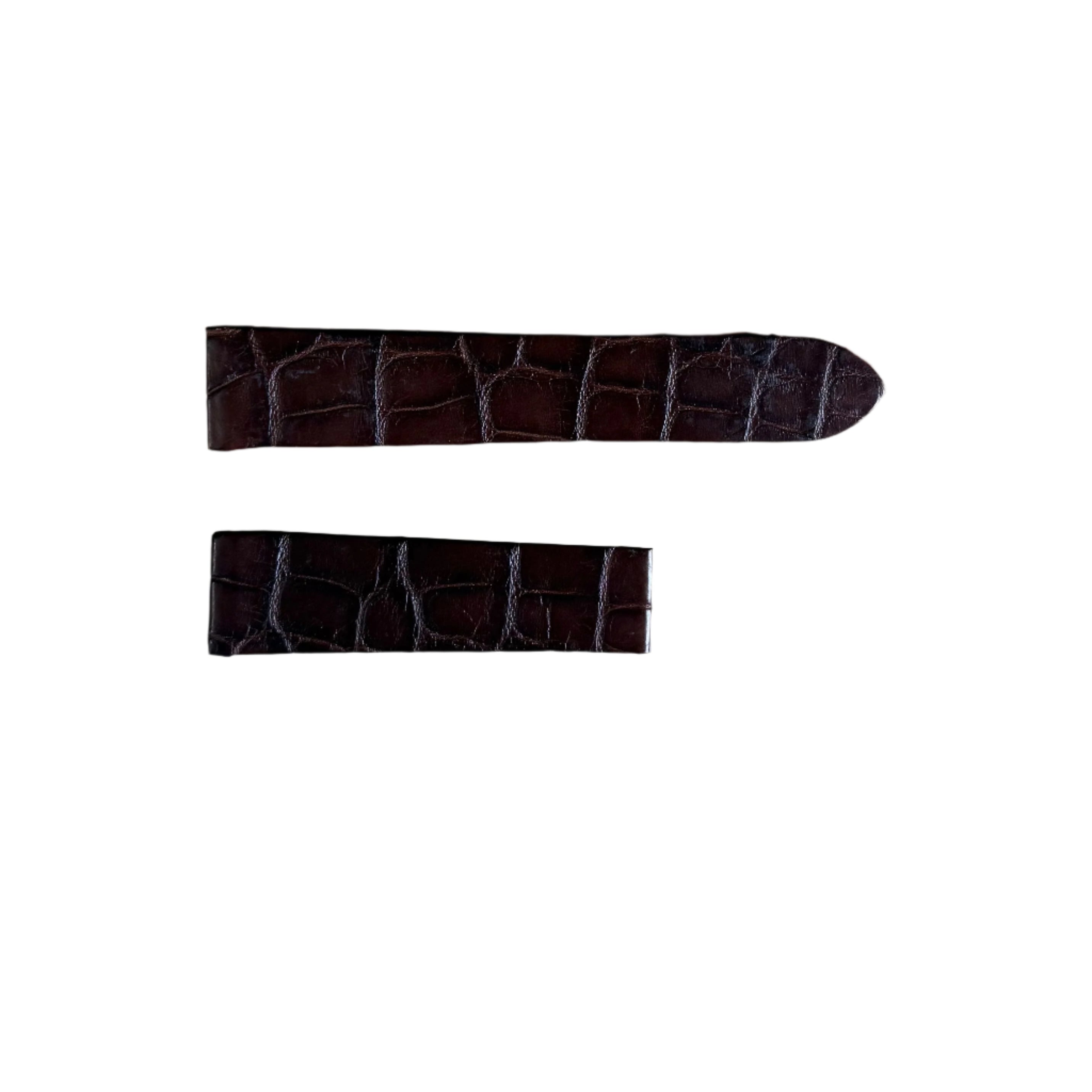 Authentic Cartier Brown Alligator Watch Strap Band 18.5mm KD1LSM51