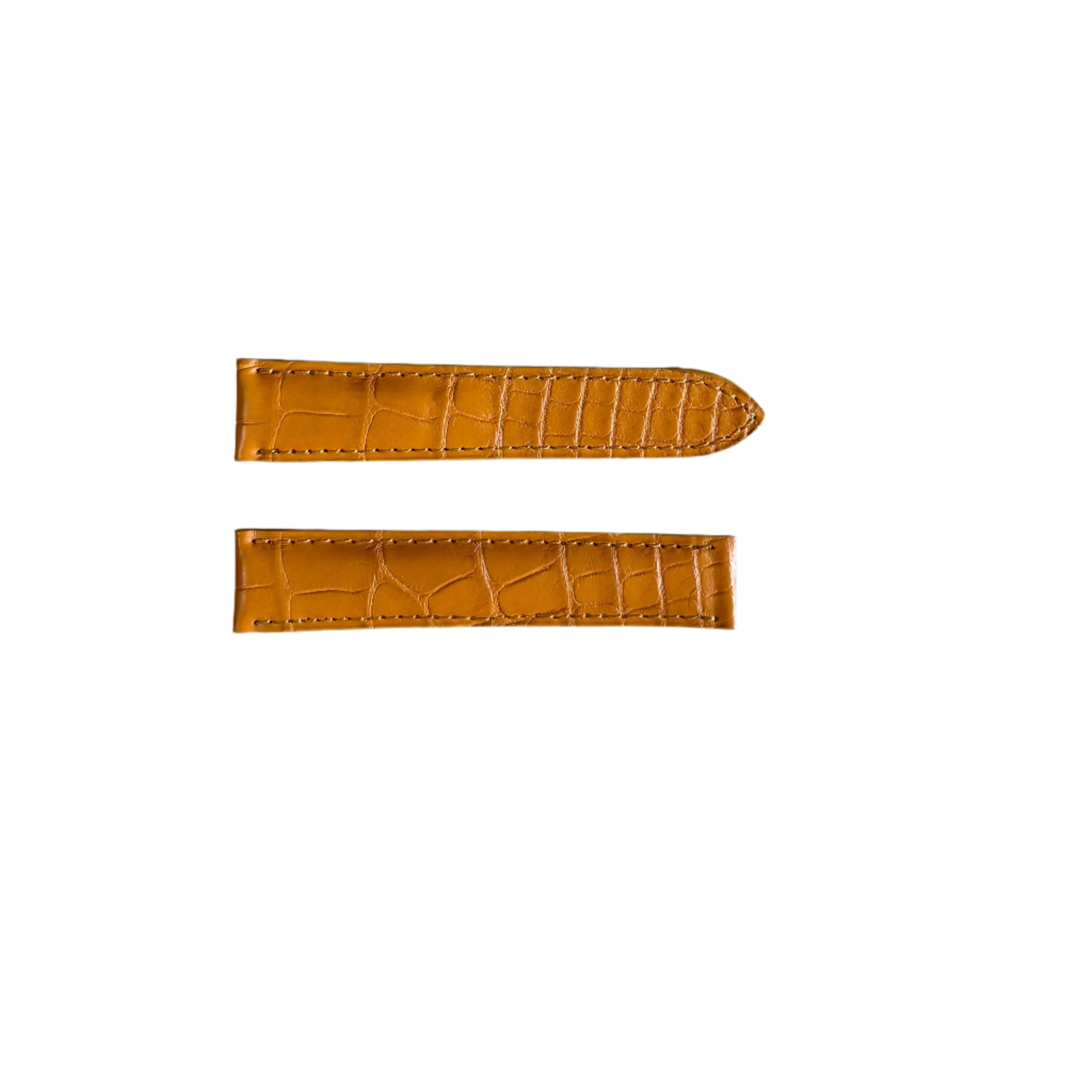 Authentic Cartier Yellow Alligator Watch Strap Band 18mm KD25DL32