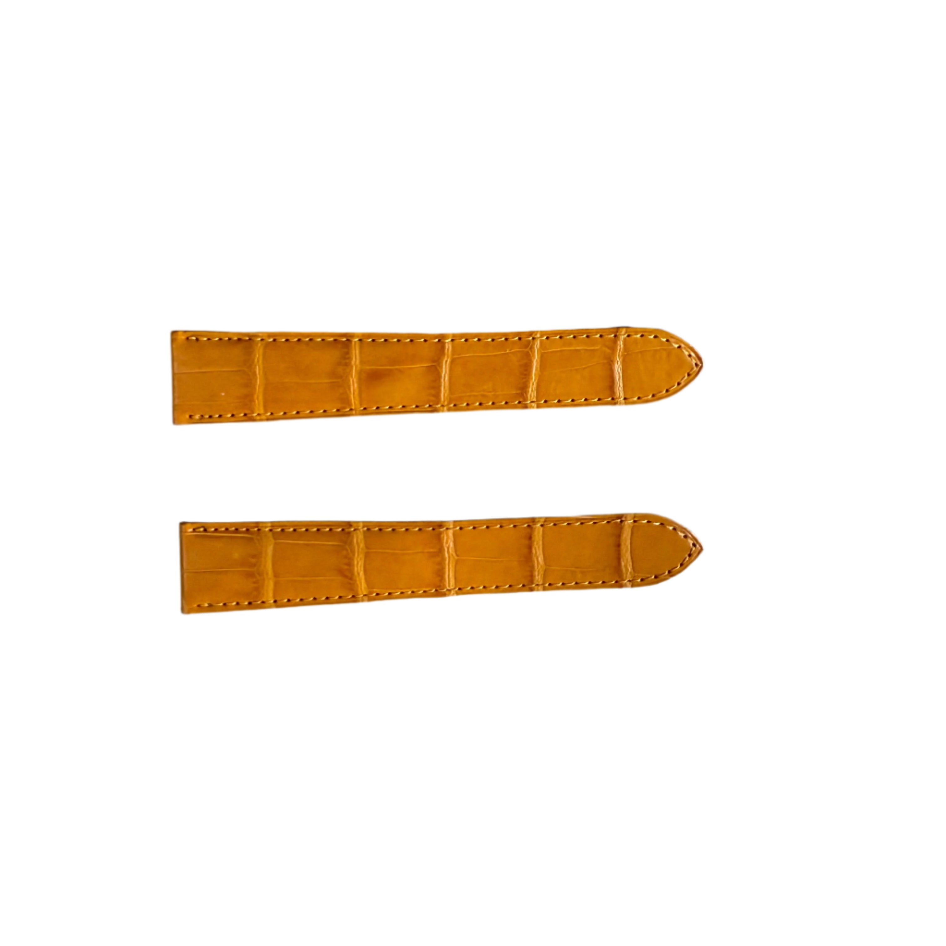 Authentic Cartier Yellow Alligator Watch Strap Band 20mm KD98JL32