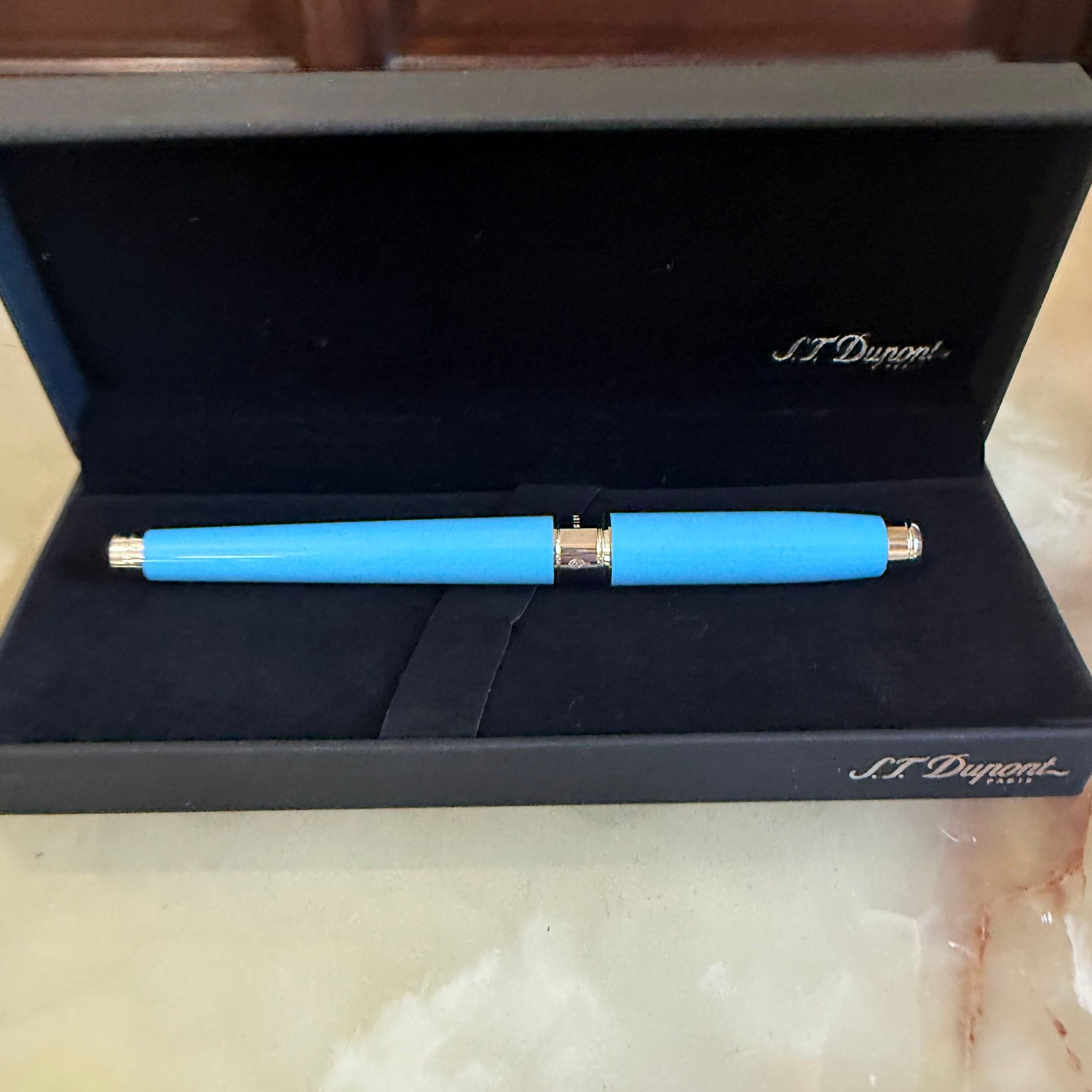 S.T. Dupont Eternity Turquose Rollerball Pen Large 422017L
