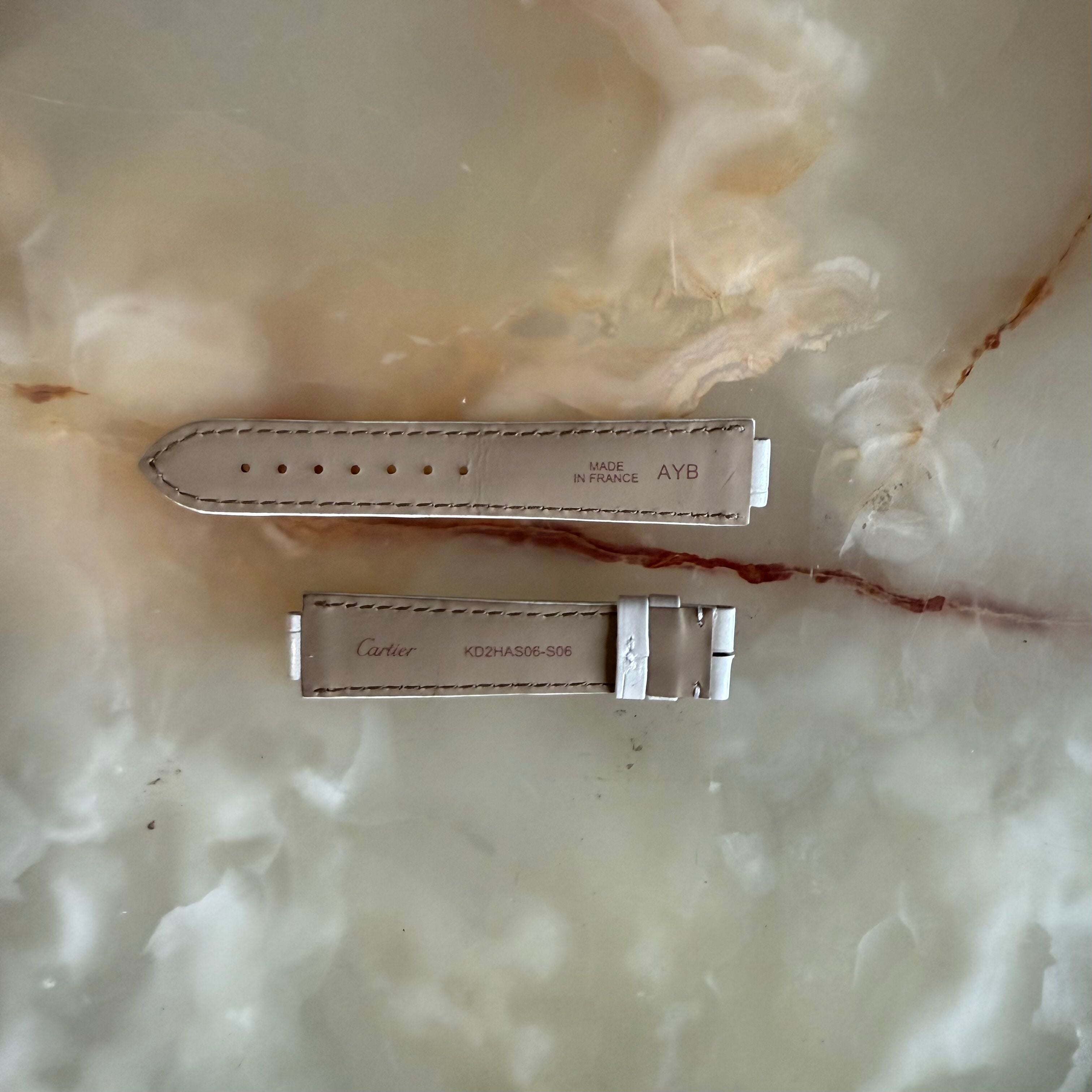 Authentic Cartier Ballon Bleu Alligator Watch Strap Band 19mm KD2HAS06-S06