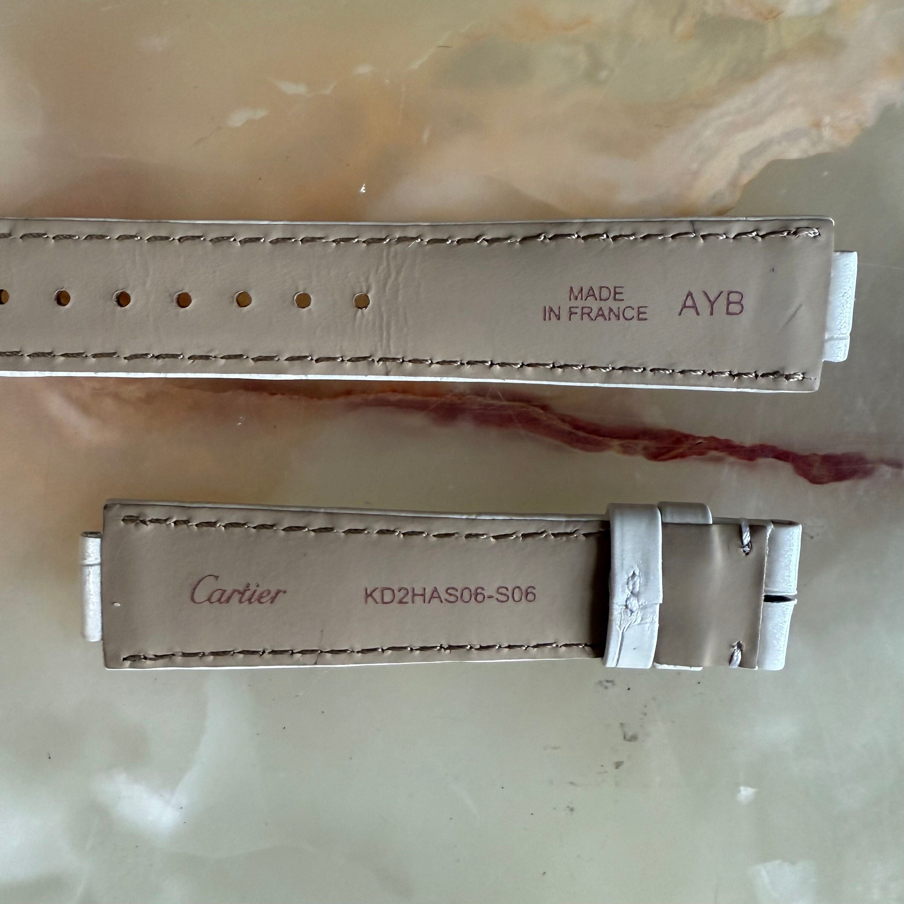 Authentic Cartier Ballon Bleu Alligator Watch Strap Band 19mm KD2HAS06-S06