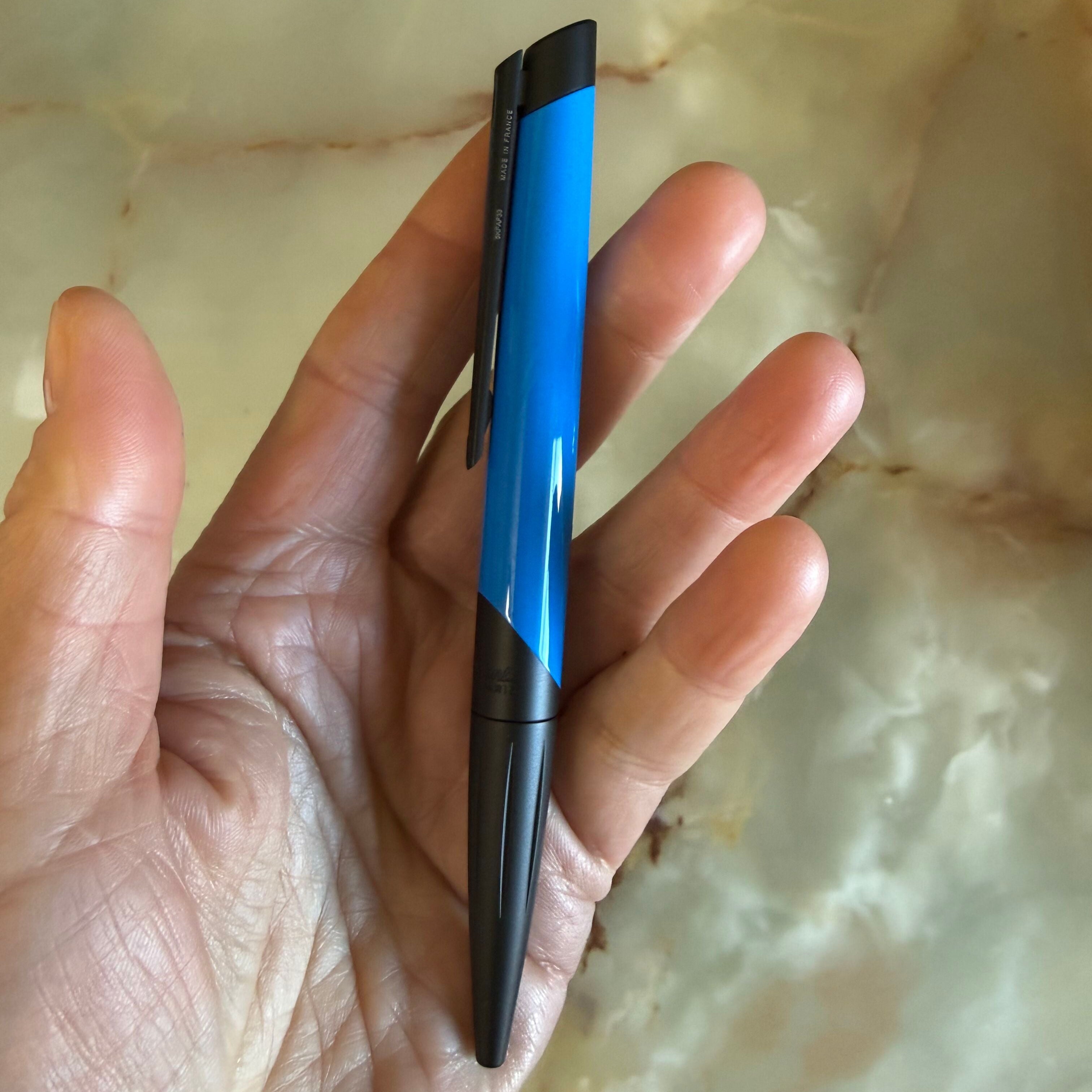 S.T. Dupont Defi Milenium Fluo Neon Blue Rollerball Pen 405033