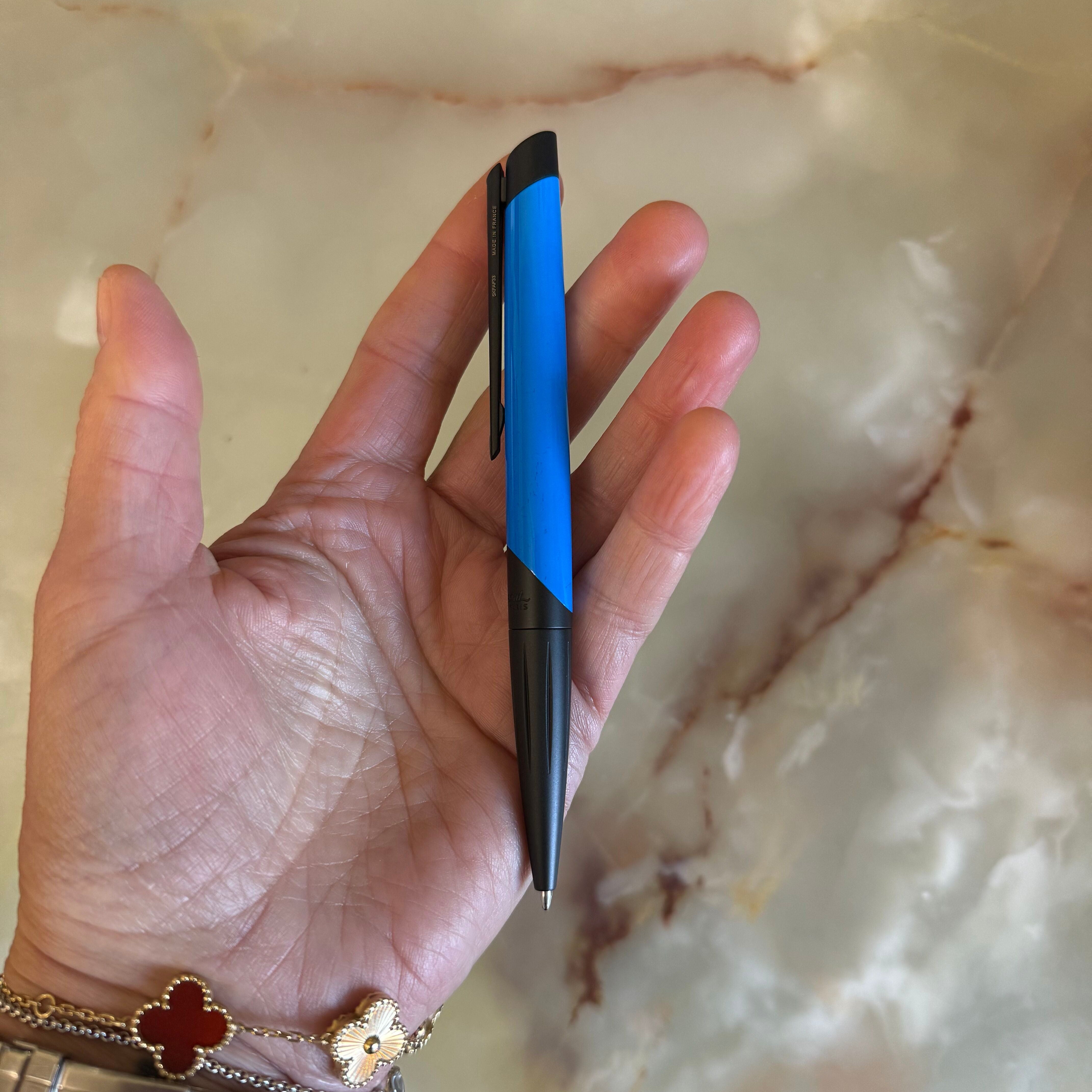S.T. Dupont Defi Milenium Fluo Neon Blue Rollerball Pen 405033