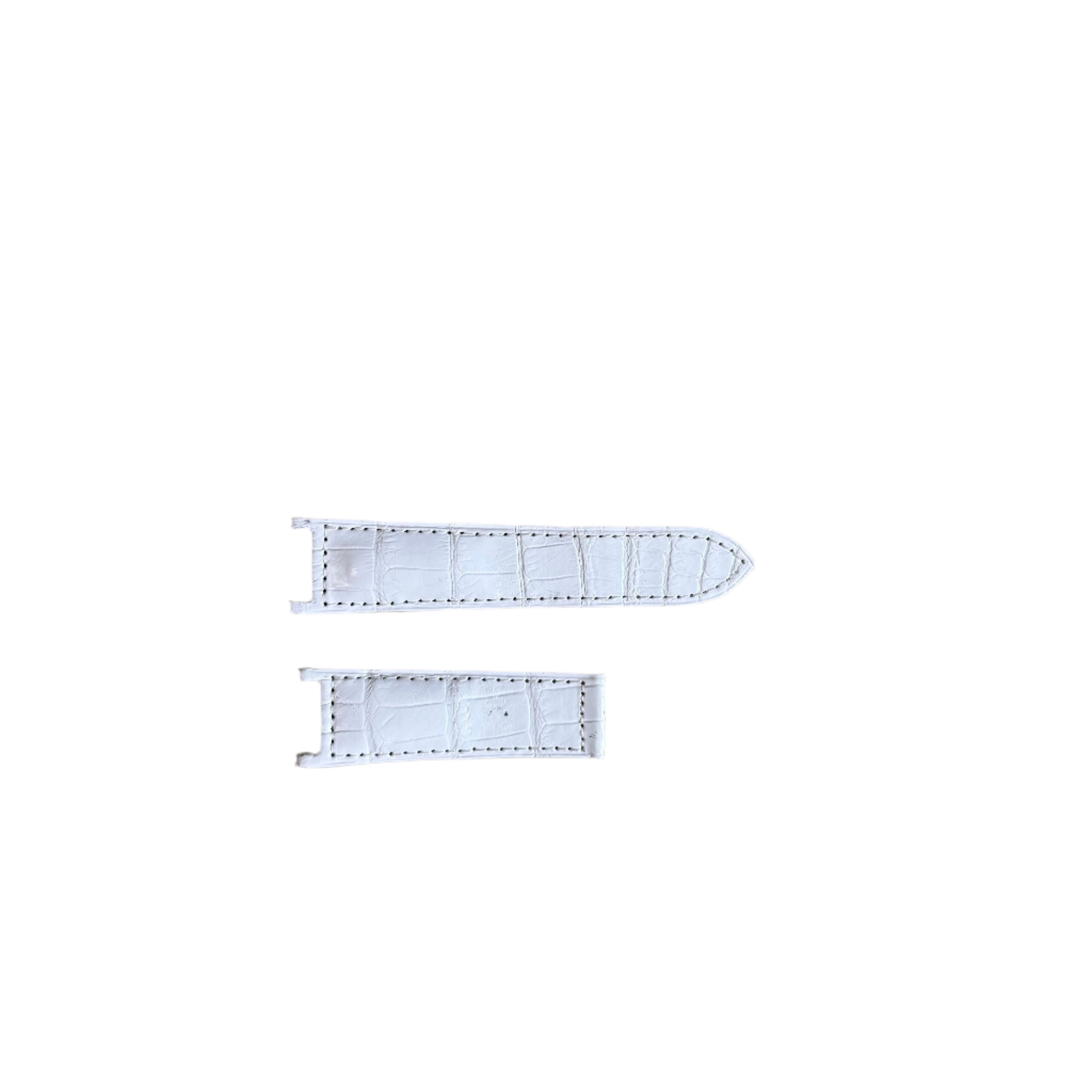 Authentic Cartier Pasha White Alligator Watch Strap Band 21mm KD1HSK63