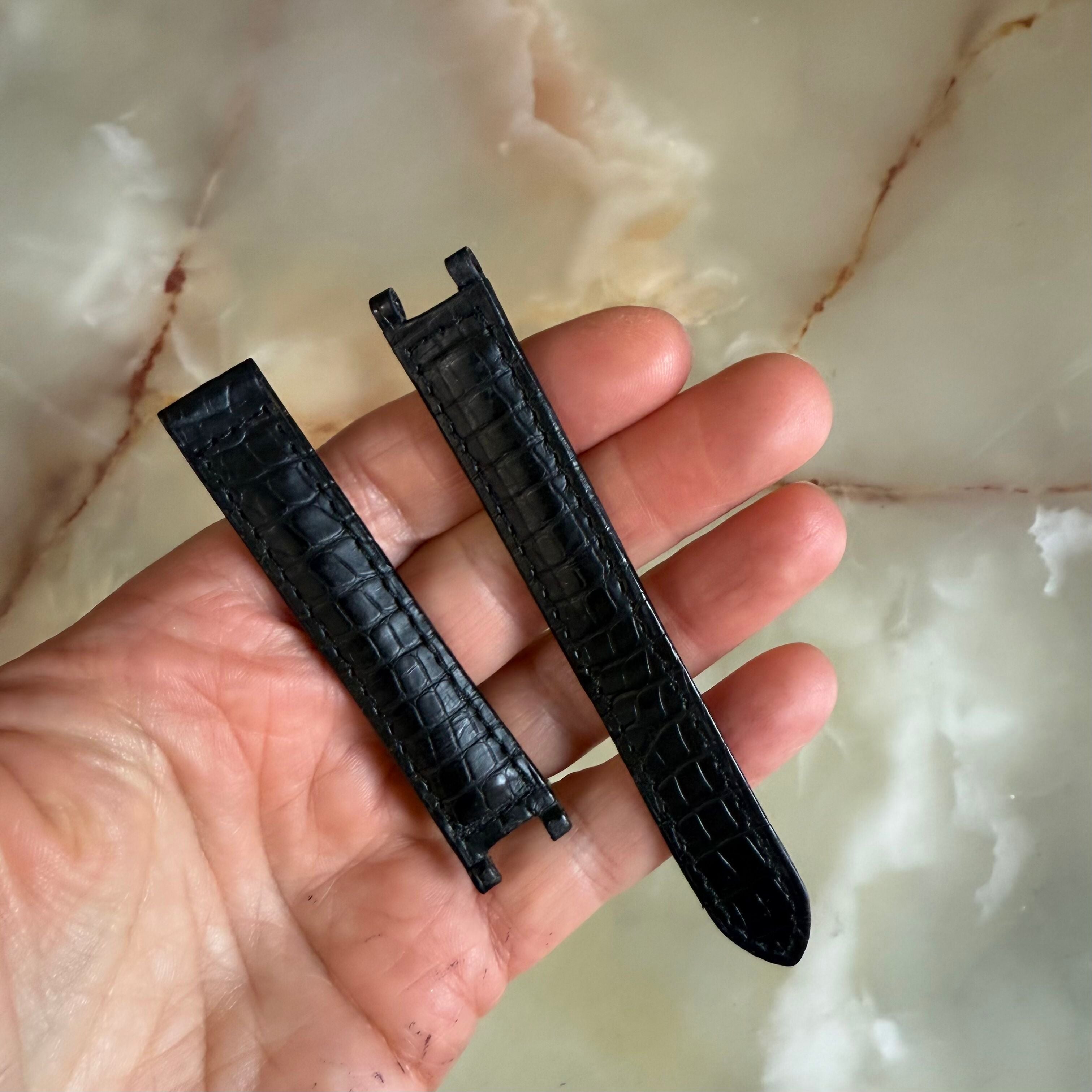 Authentic Cartier Pasha Black Alligator Watch Strap Band 15mm