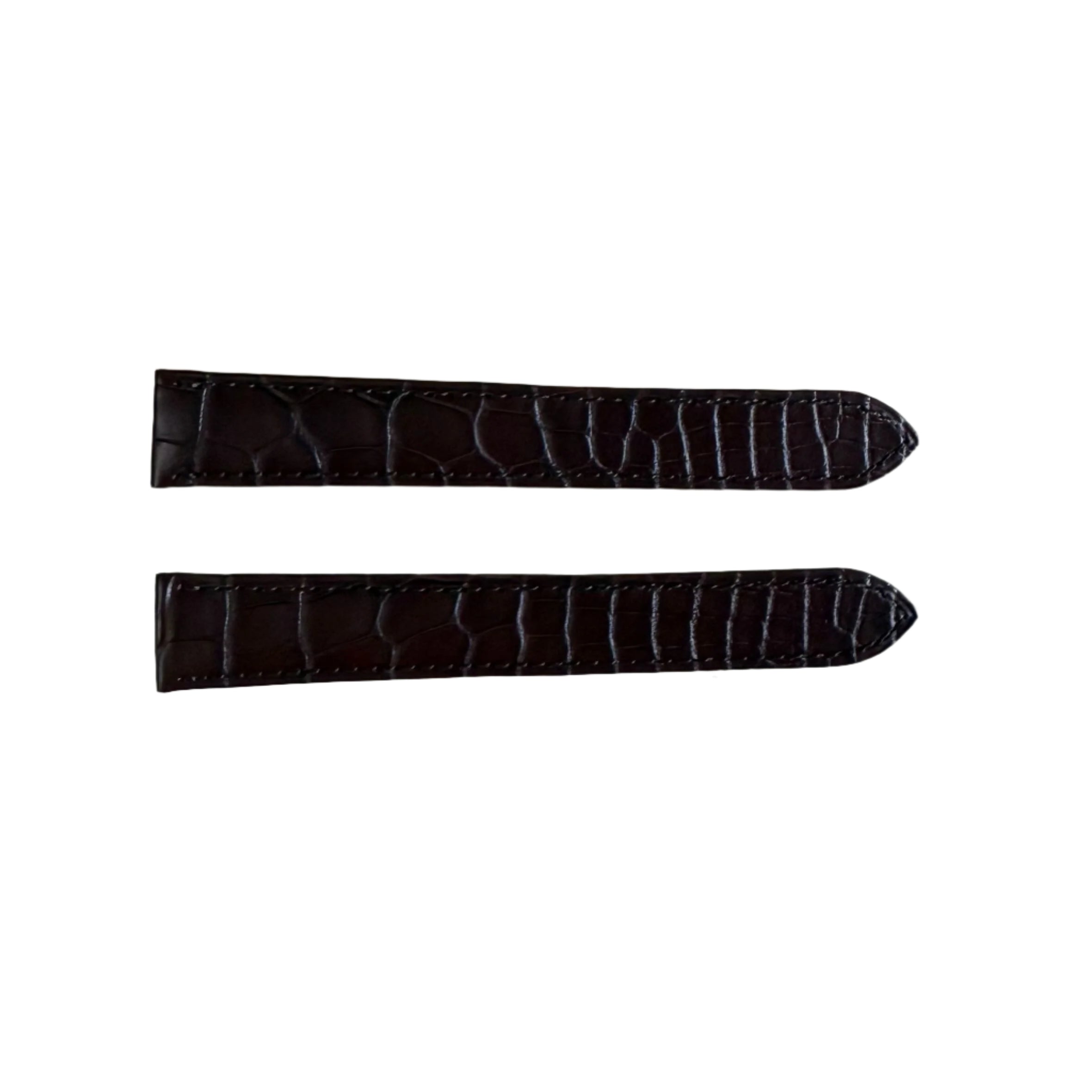 Authentic Cartier Brown Alligator Watch Strap Band 18mm KD25JM52-S06
