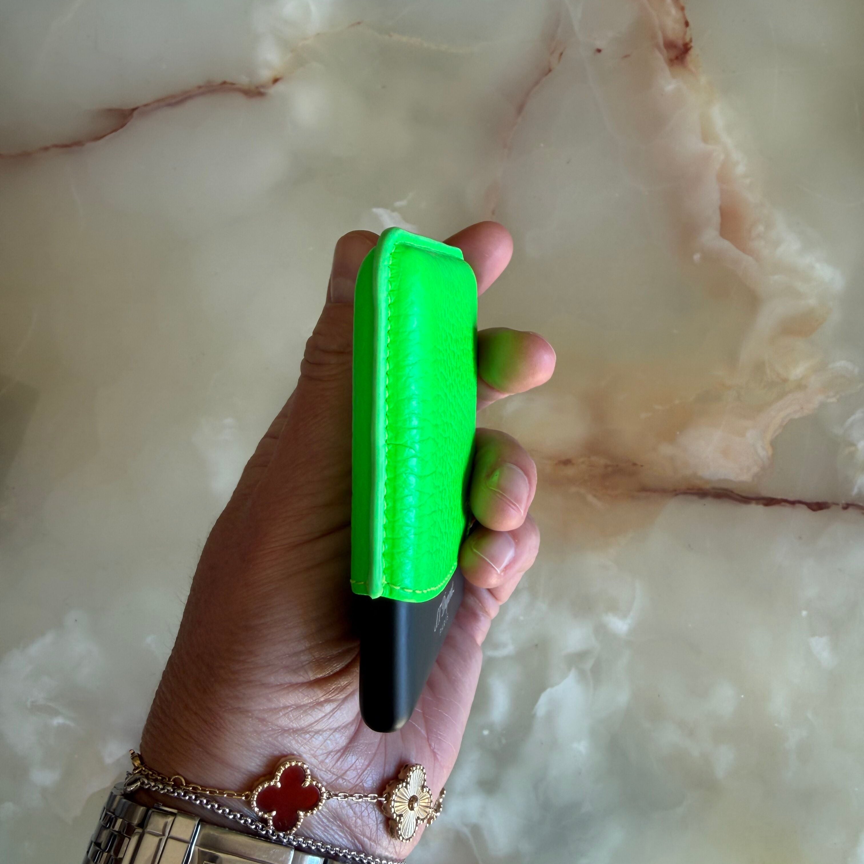 S.T. Dupont Fluo Neon Green Cigarette Case 183117