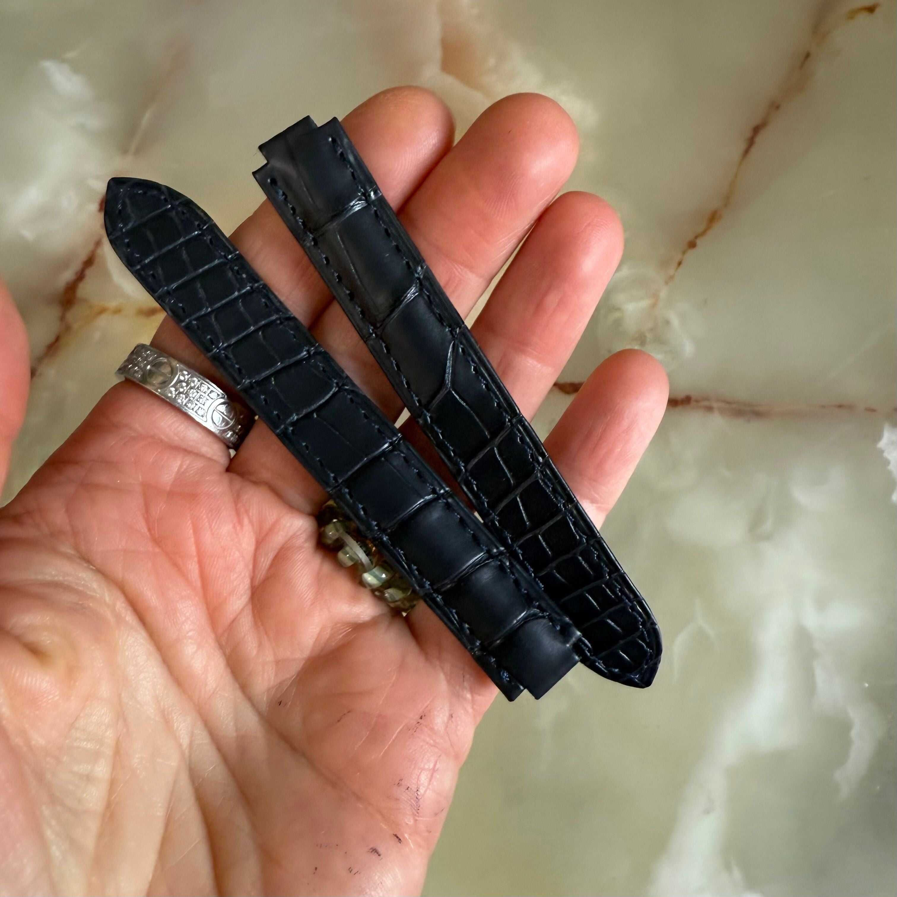 Authentic Cartier  Ballon Bleu Alligator Watch Strap Band 15mm KD2GXK29-S06