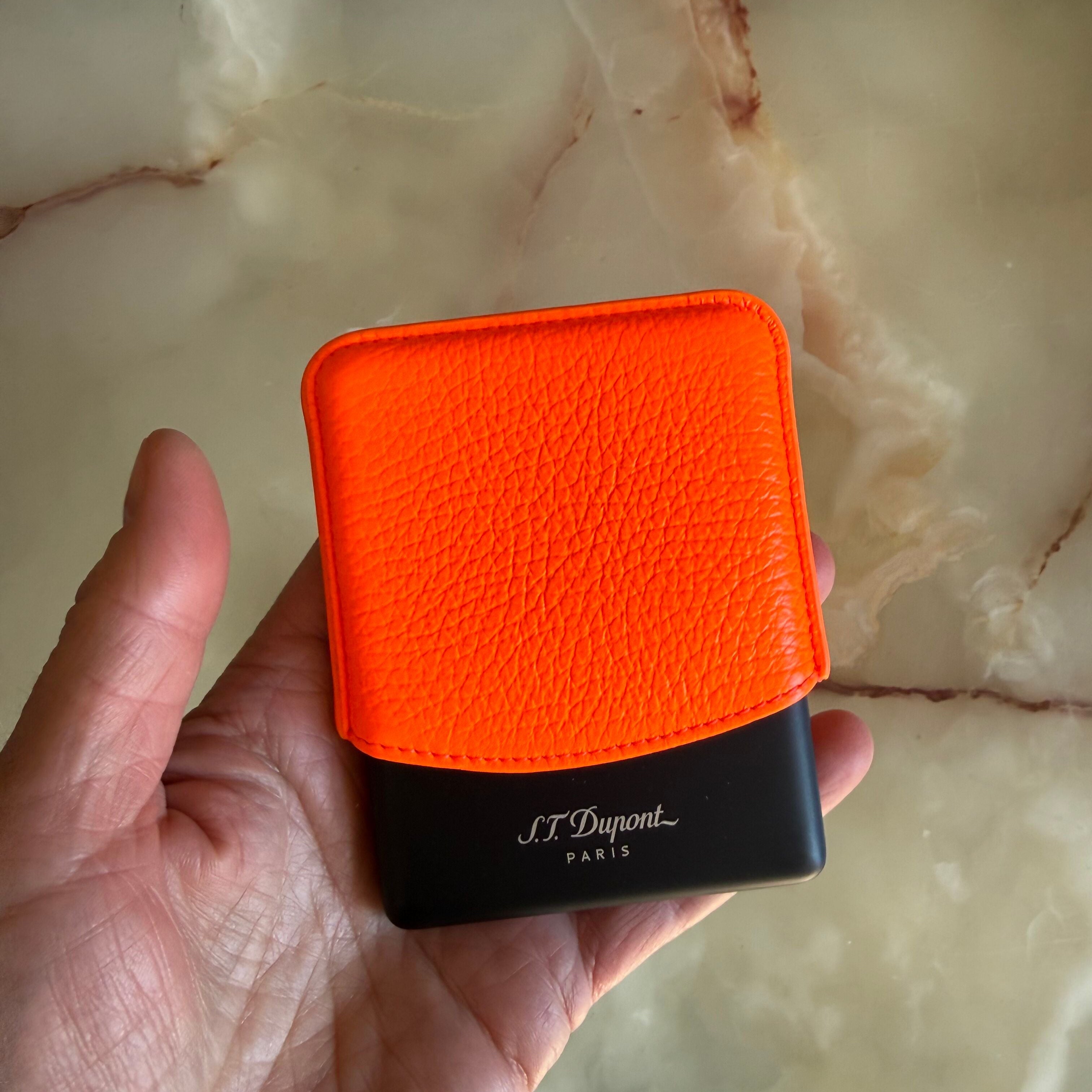S.T. Dupont Fluo Neon Orange Cigarette Case 183114