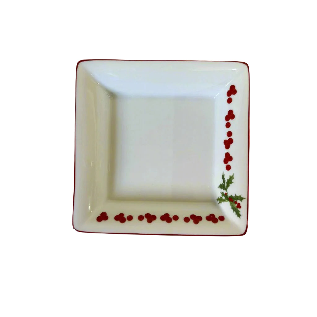 Richard Ginori Holly Berry Small Square Tray/Vide Poche 020666517035