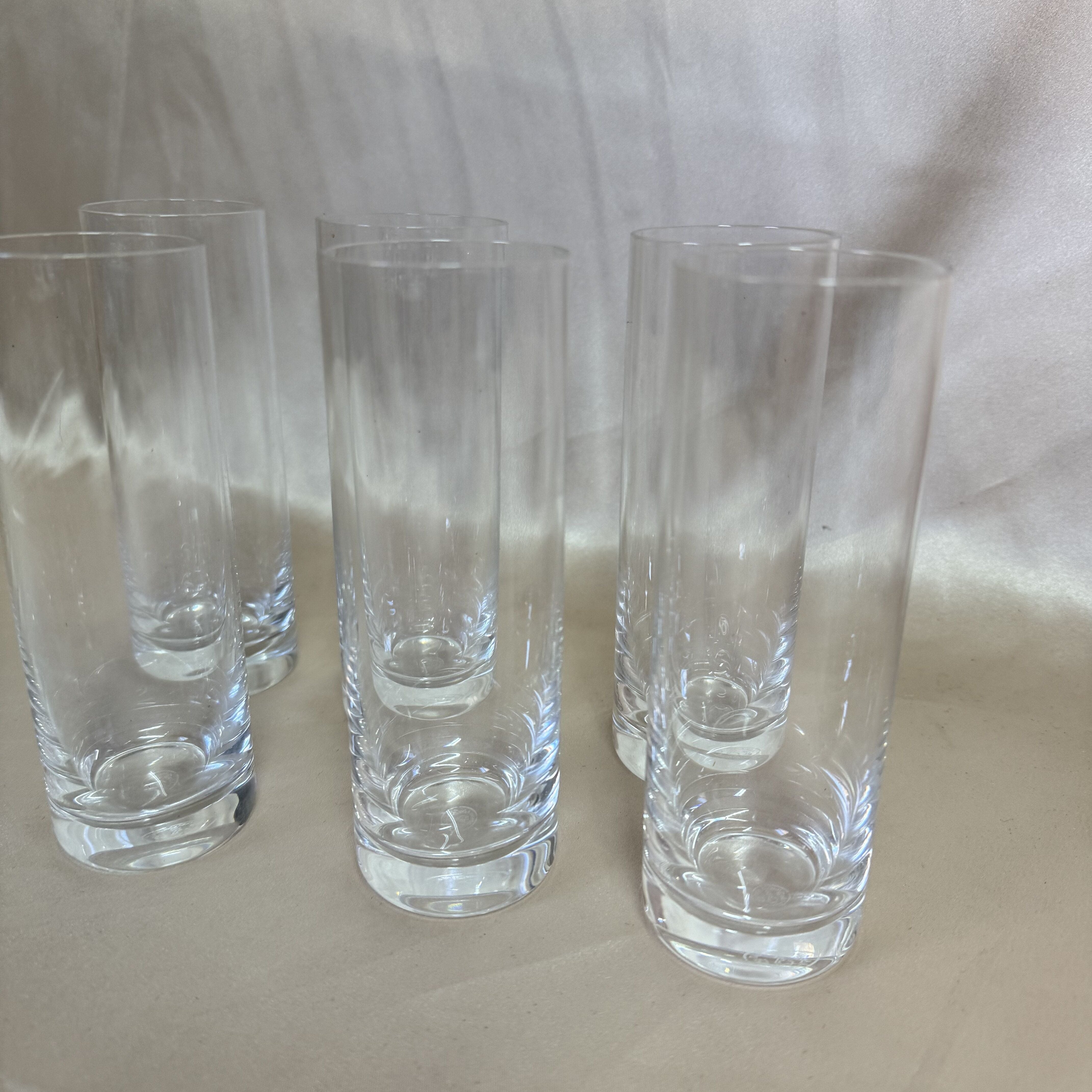 New Old Stock Baccarat Crystal Vintage Highball Glass Set of 6 6112