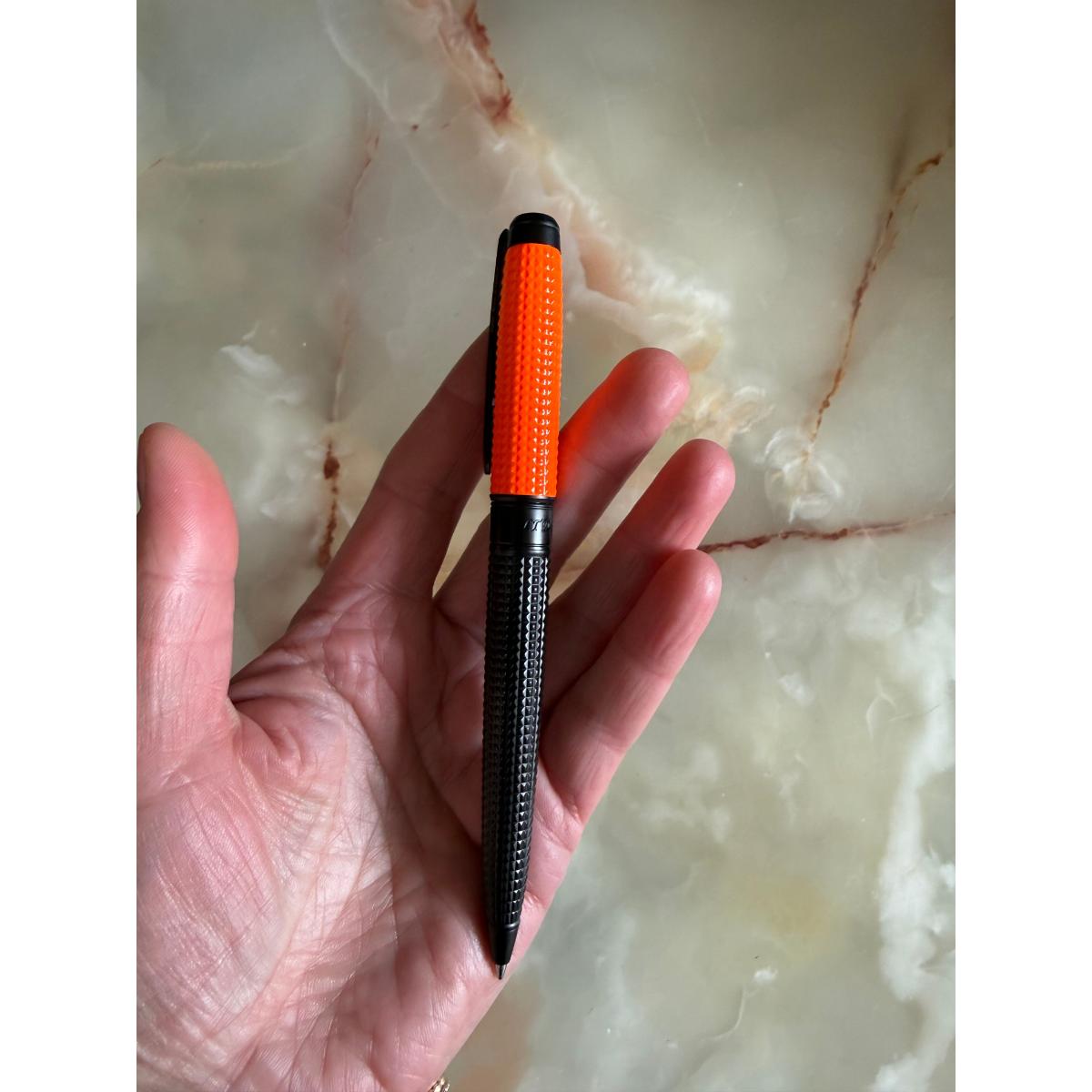 S.T. Dupont Line D Eternity Fluo Neon Orange Rollerball Pen 425034L