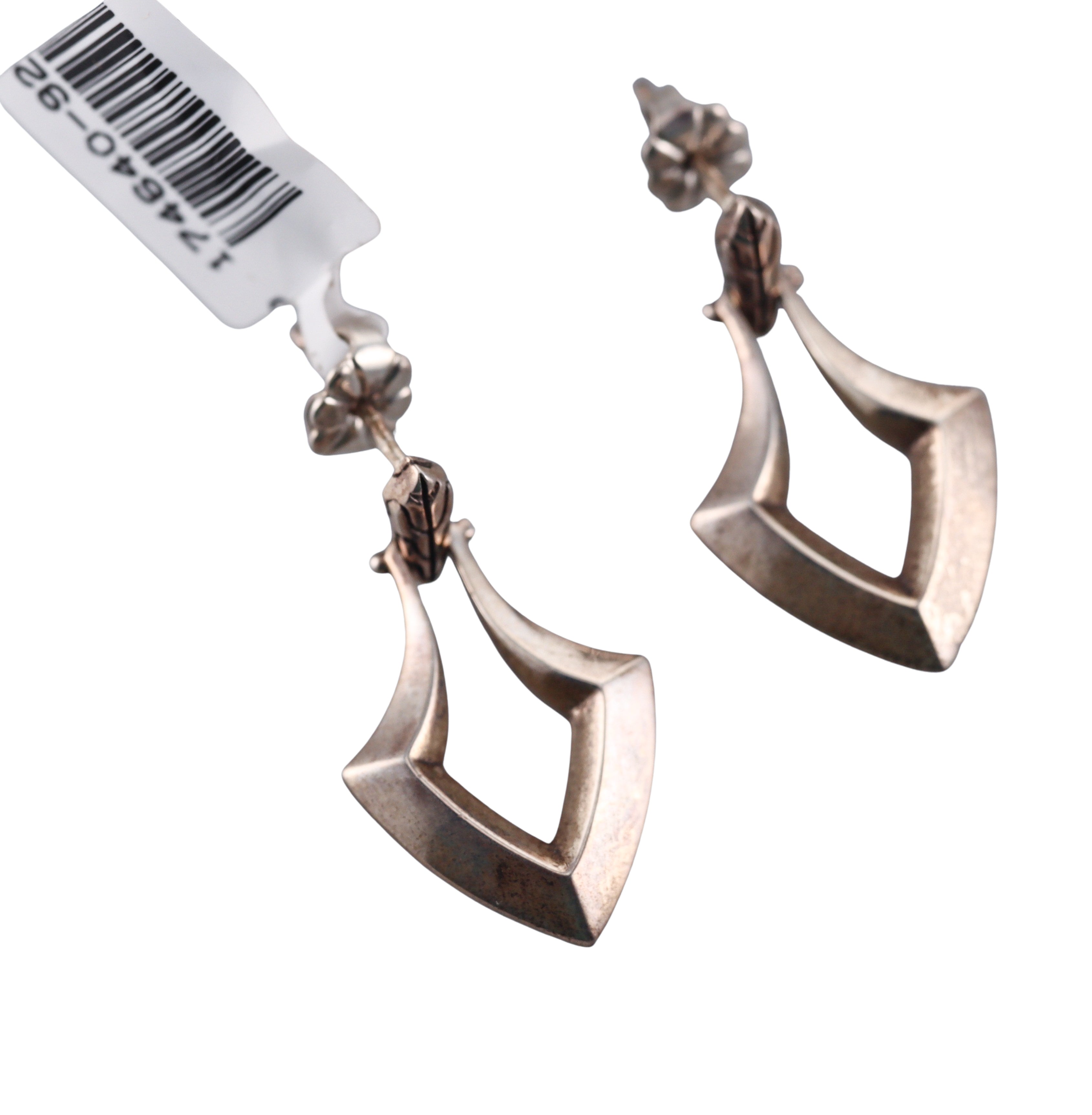 John Hardy Classic Chain Sterling Silver Earrings Retail $395