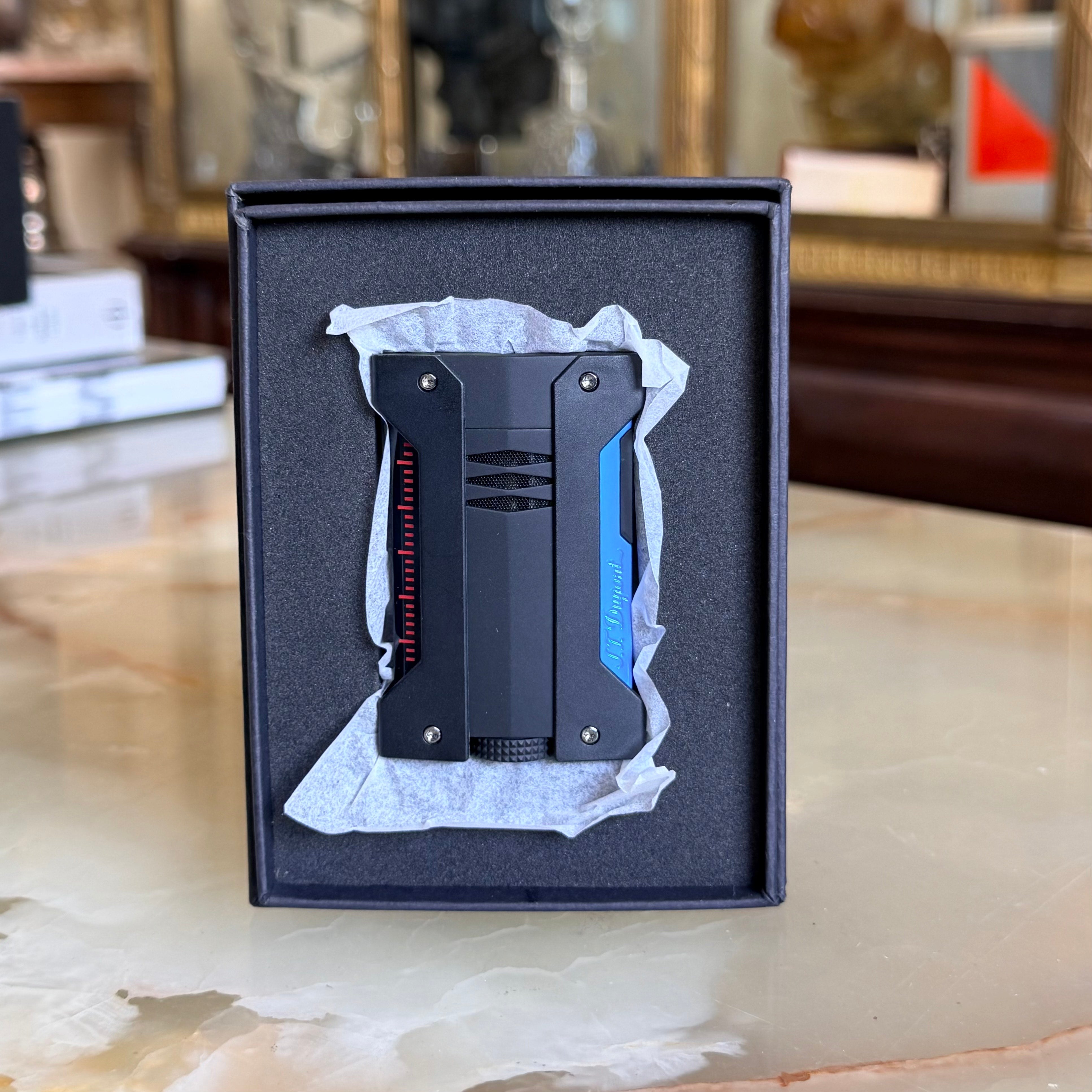 S.T. Dupont Defi Extreme Matte Neon Blue Lighter 021416