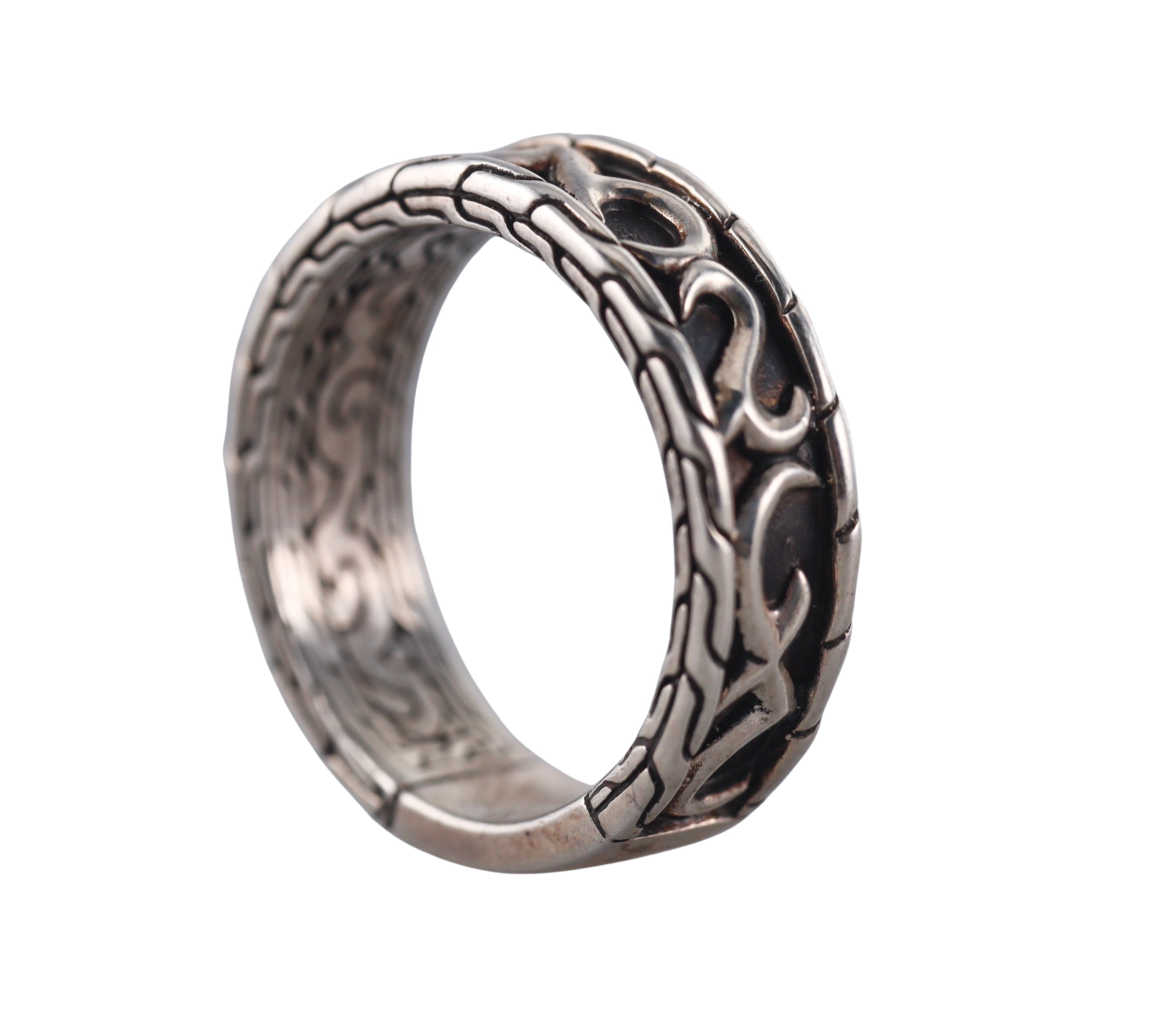 John Hardy Classic Sterling Silver Ring Retail $395