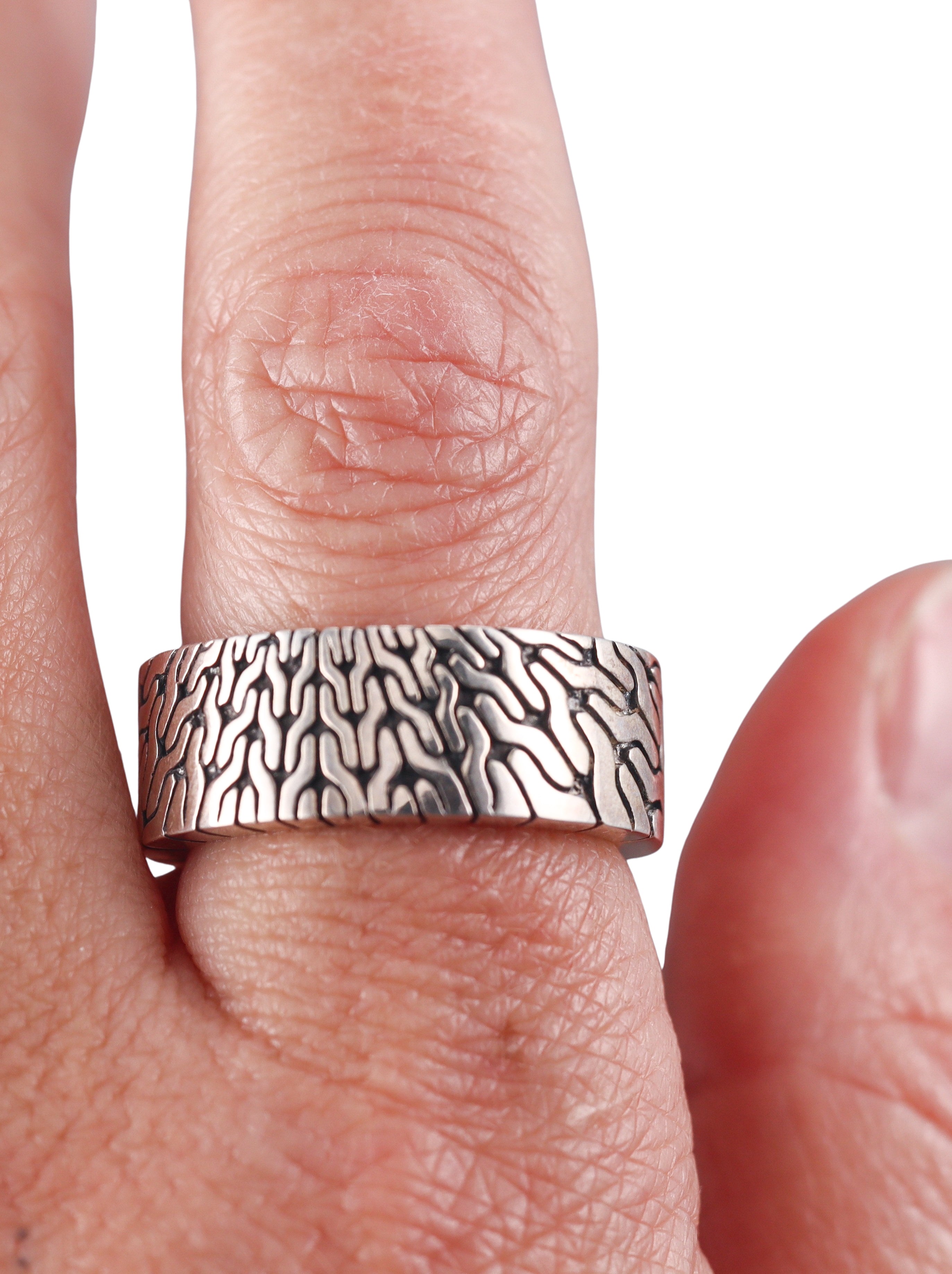 John Hardy Radial Sterling Silver Ring Retail $495