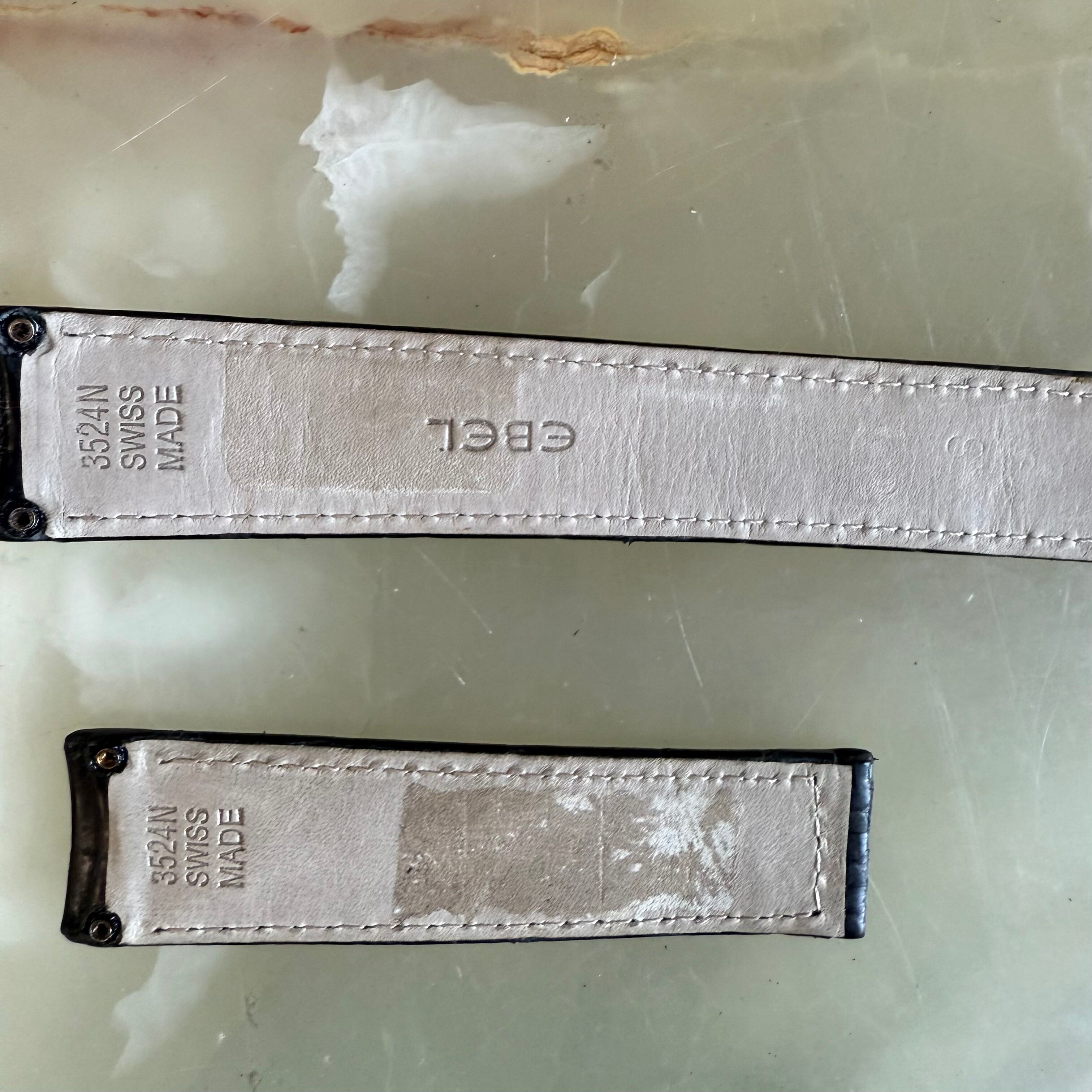 Authentic Ebel Black Crocodile Watch Strap Band 19mm 3524N