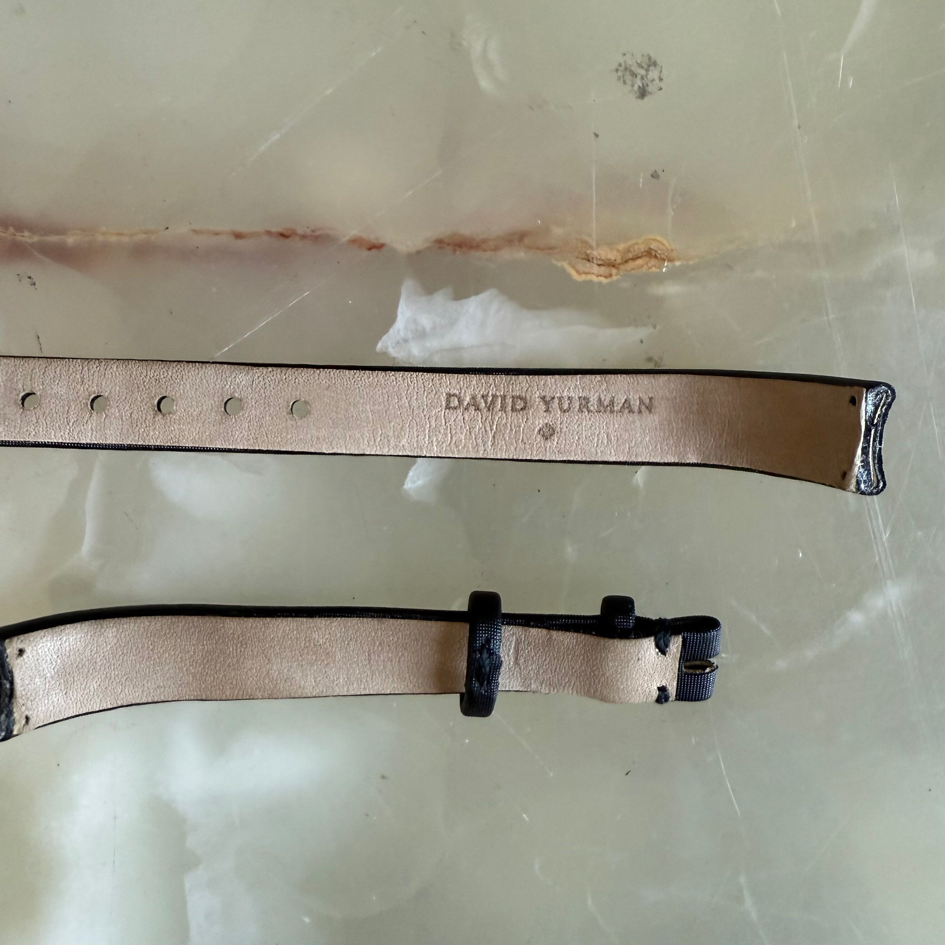 Authentic David Yurman Black Satin Watch Strap Band 10mm