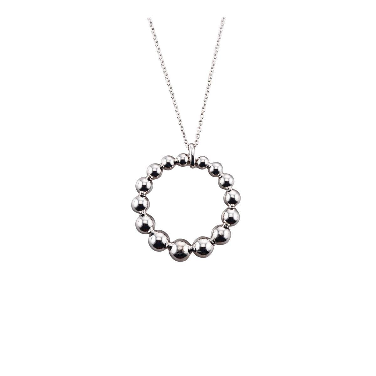 Memoire Bubbles 18k Gold Diamond Pendant Necklace